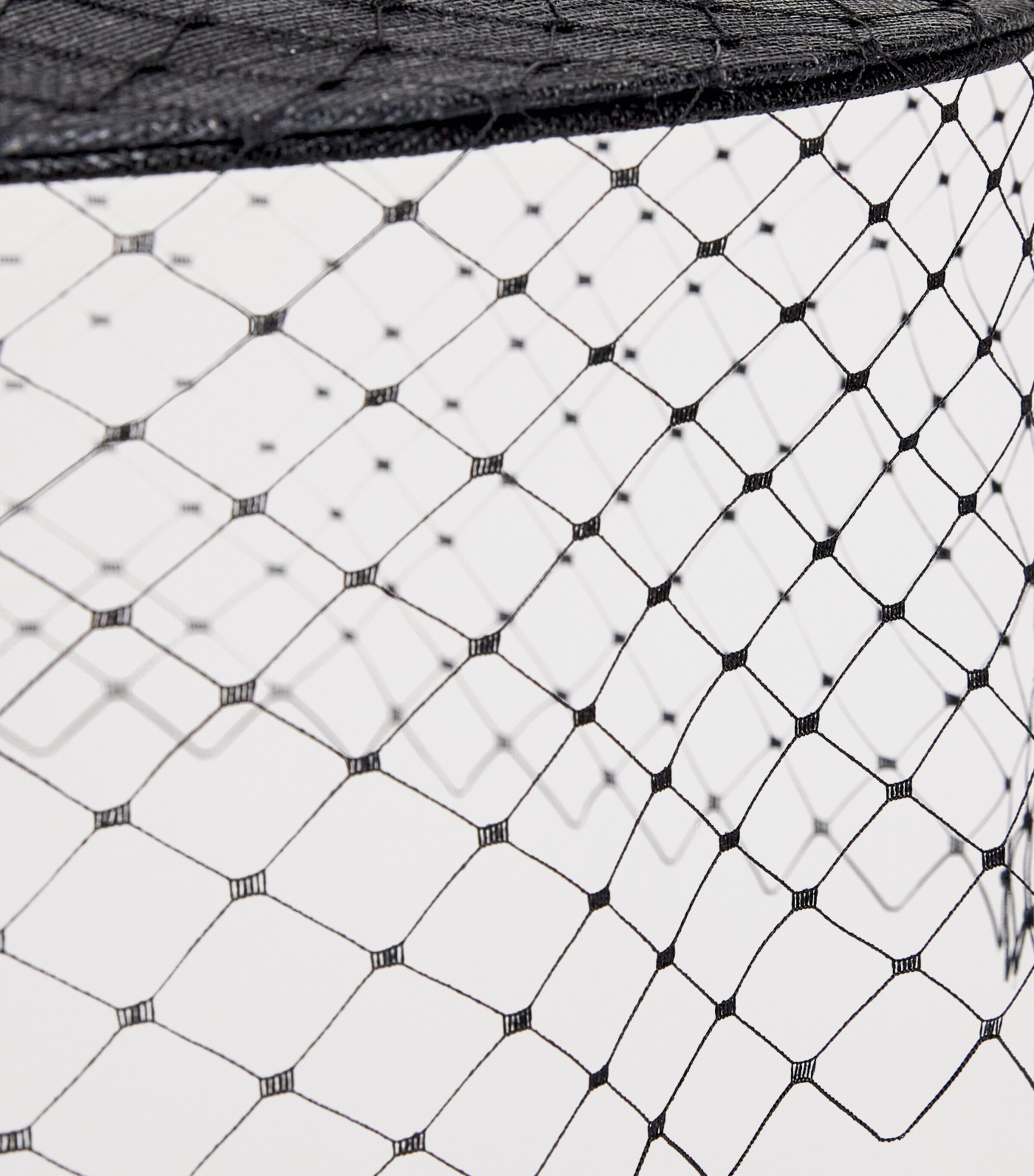 Veiled Hat Fascinator BLACK Image 5