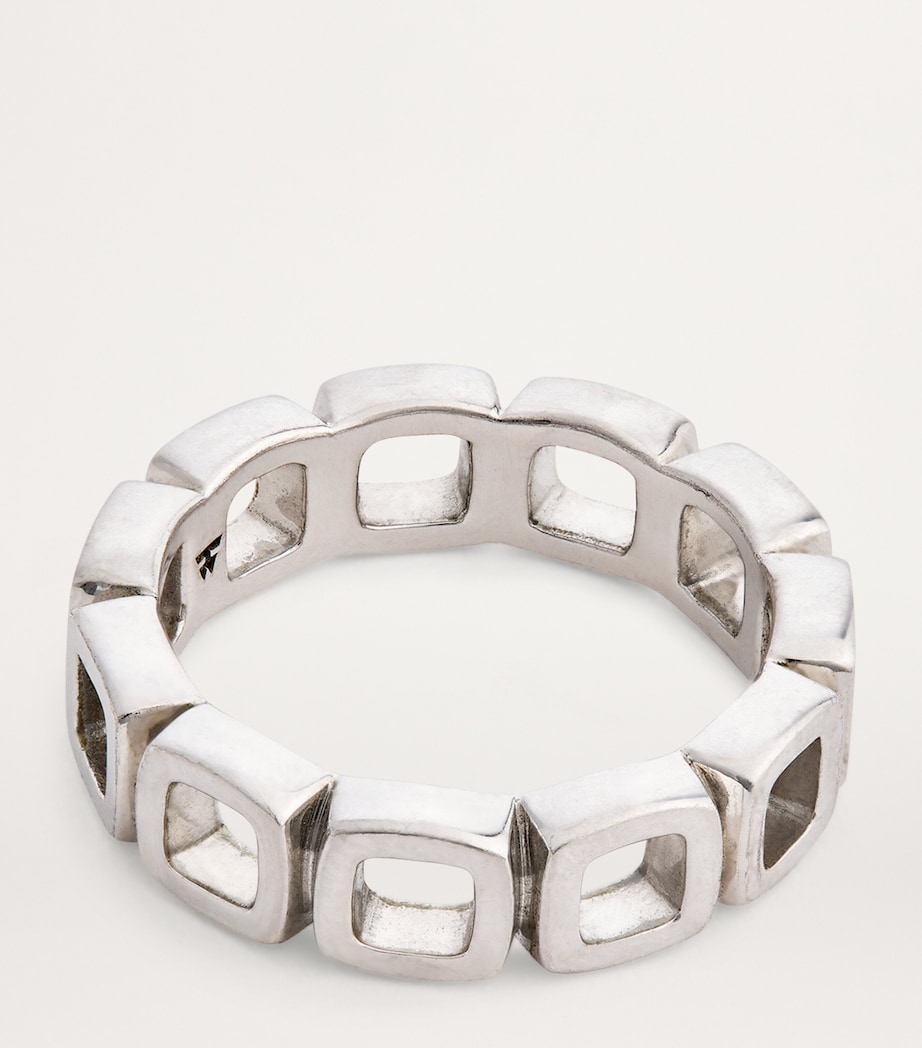 Sterling Silver Cushion Band Open Ring NA Image 4