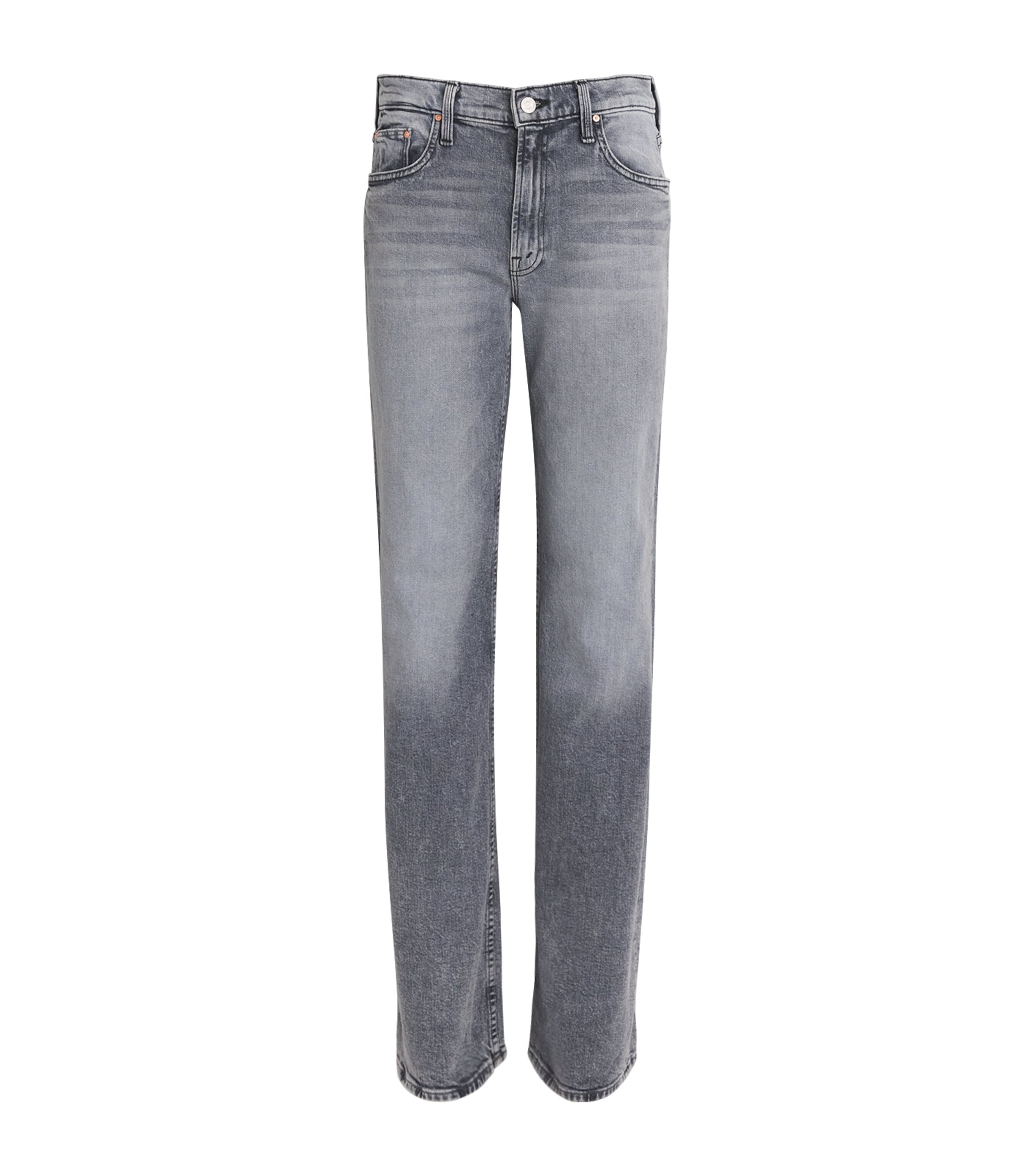 Mother The Bookie Heel Bootcut Jeans In Blue