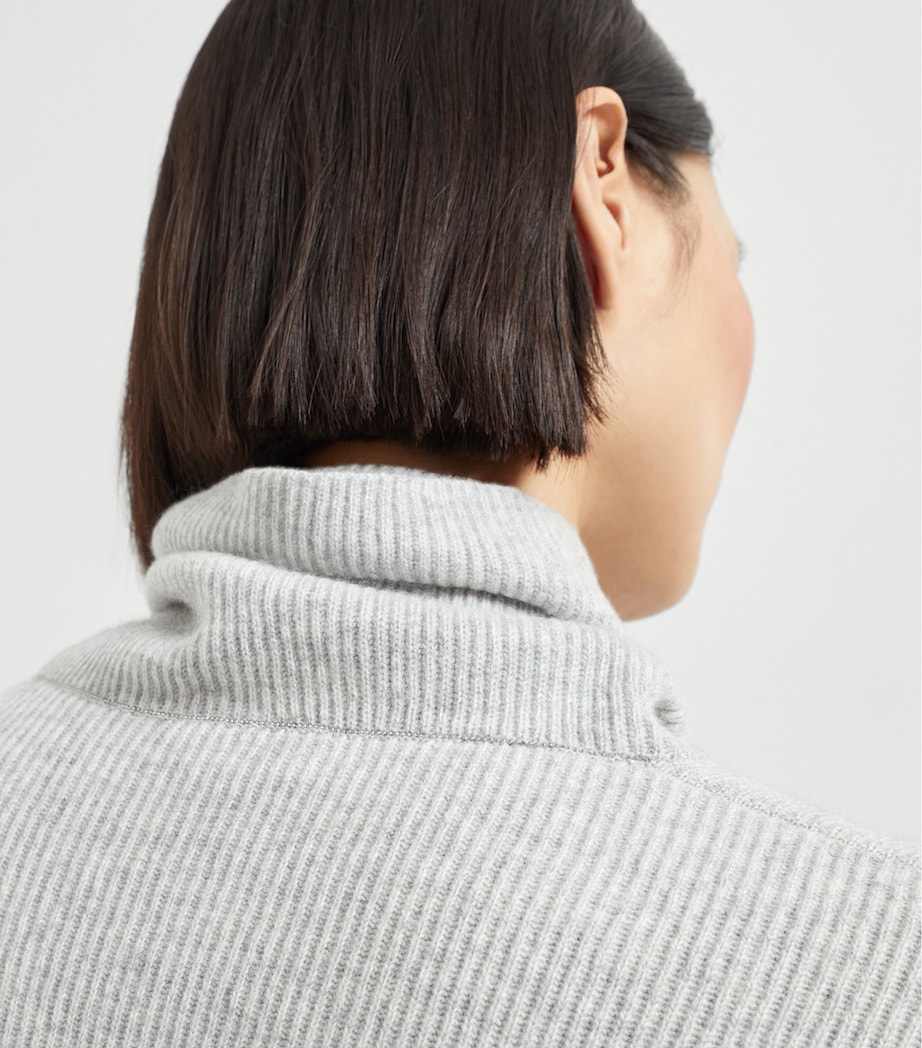 Cashmere High-Neck Sweater C072 Image 6