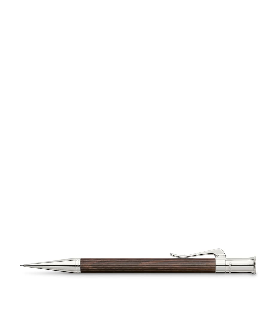 Graf von Faber-Castell Wood and Platinum-Plated Classic Propelling Pencil Dark Brown Wood Image 1