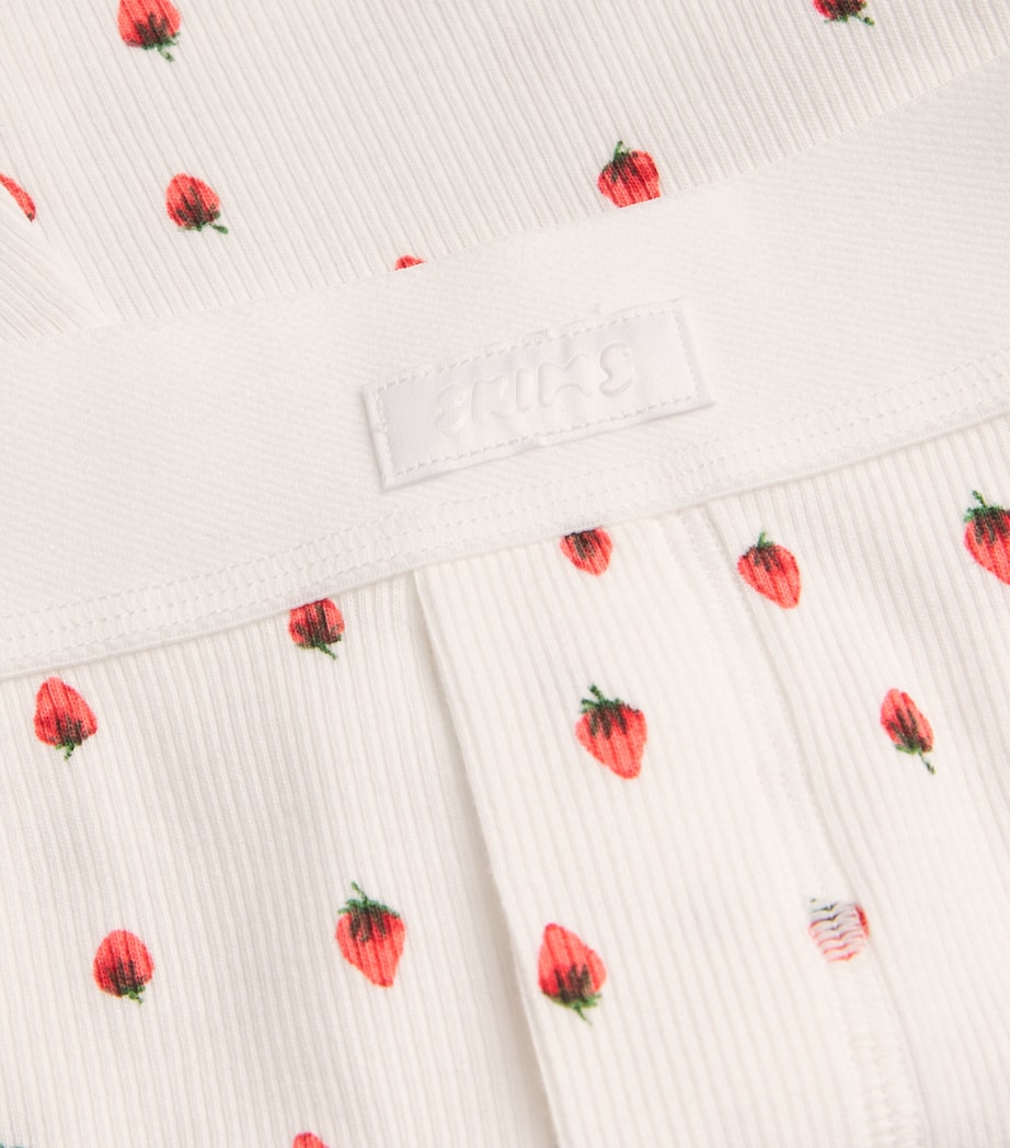 Ribbed Loose Boxer Shorts SNOW STRAWBERRY Image 5