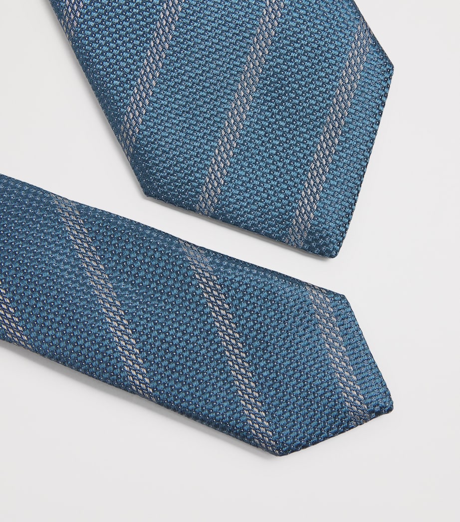 Silk Stripe Jacquard Tie F8086 Image 3