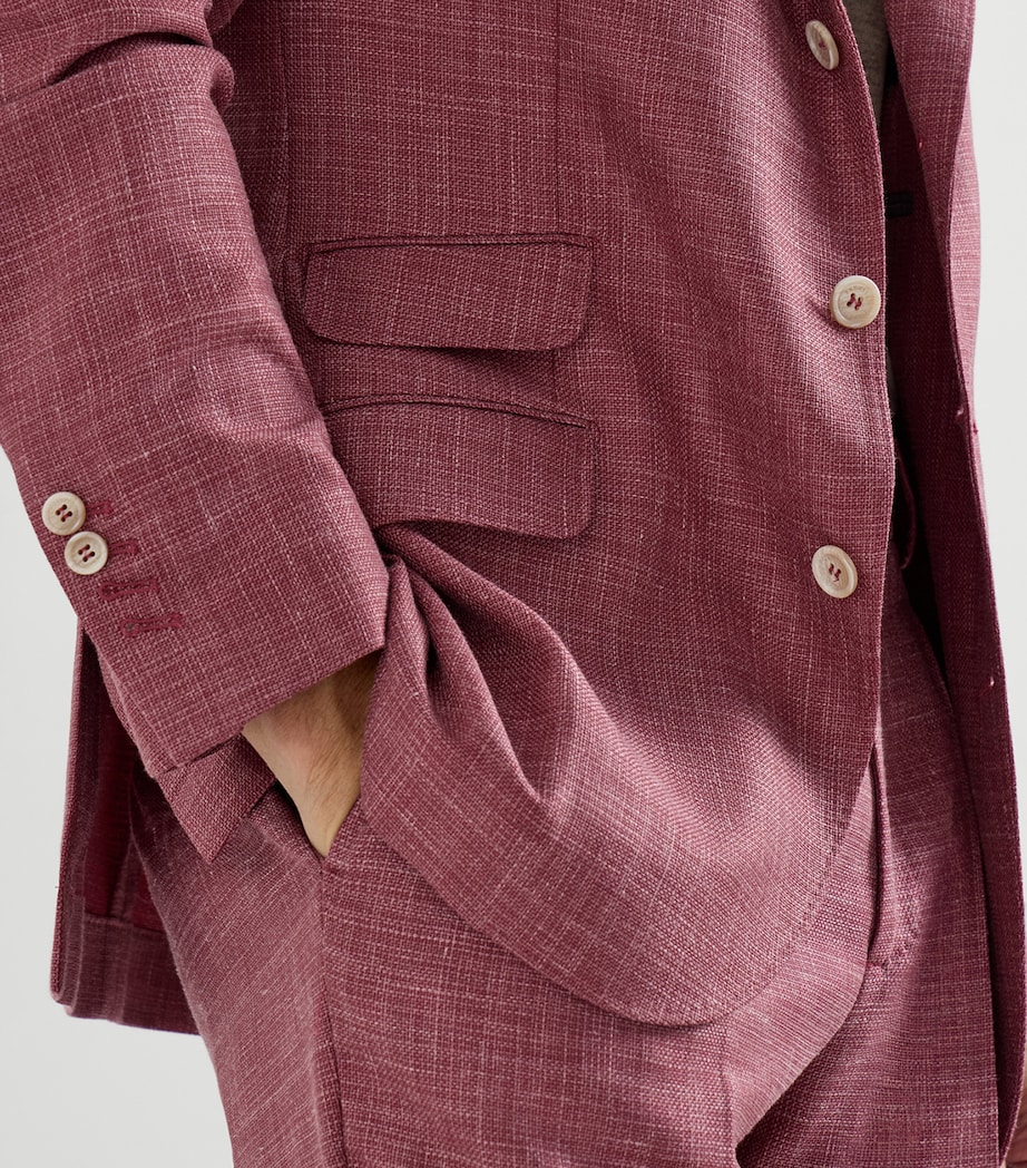 Brunello Cucinelli Mens Wool-Linen-Silk 2-Piece Suit Image 5
