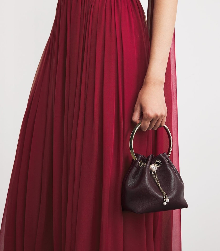 Silk Ruched Gown 191724 CABERNET Image 6