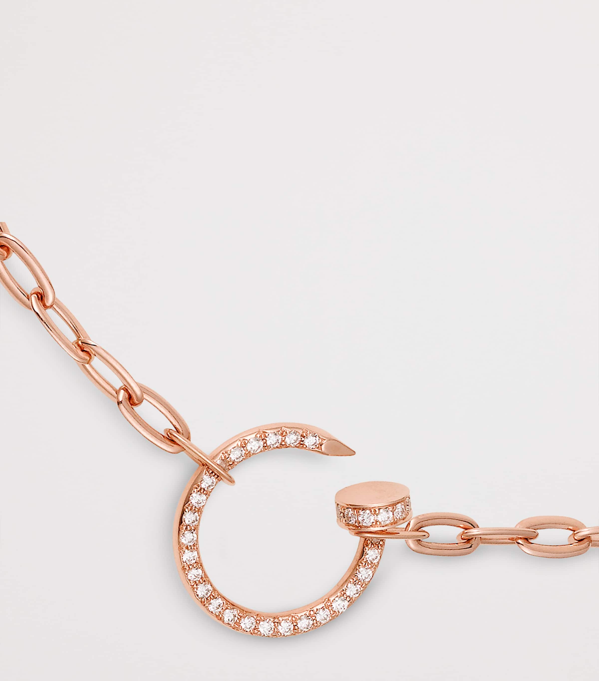 Rose Gold and Diamond Juste un Clou Chain Necklace ROSE GOLD Image 6