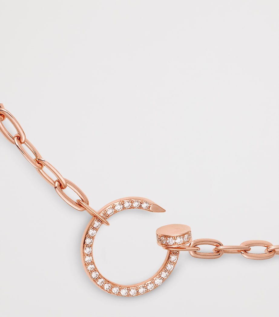 Rose Gold and Diamond Juste un Clou Chain Necklace ROSE GOLD Image 6