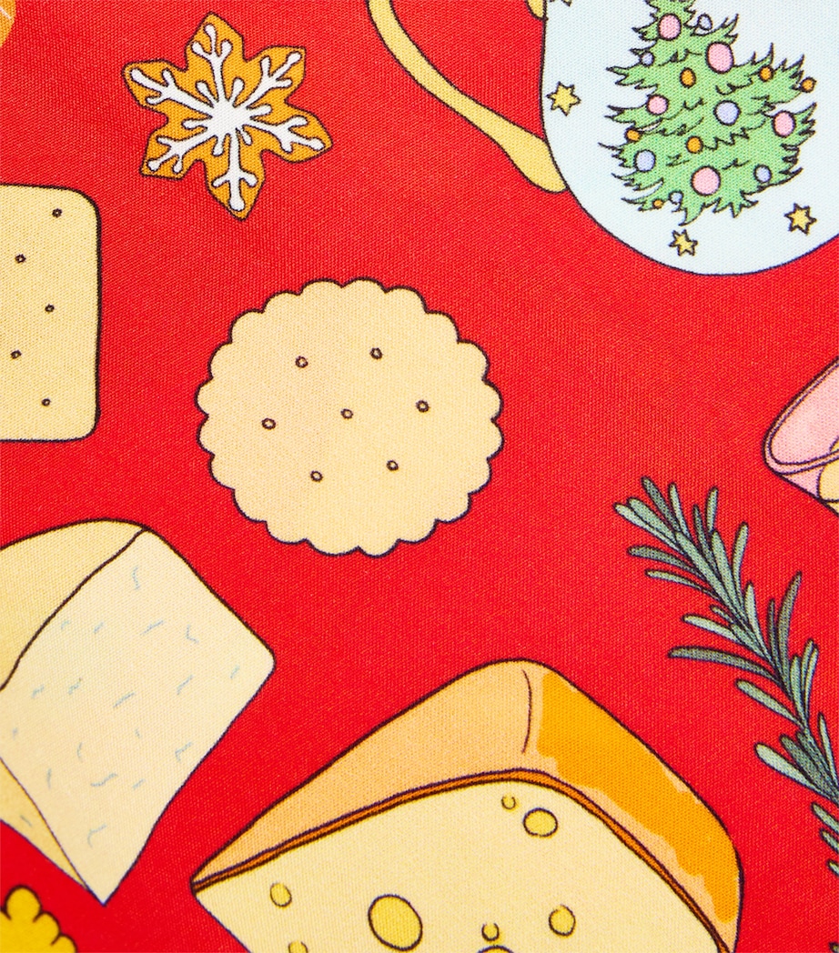 KAREN MABON KIDS Holiday Feast Print Pyjama Set (2-13 Years) Red Image 4