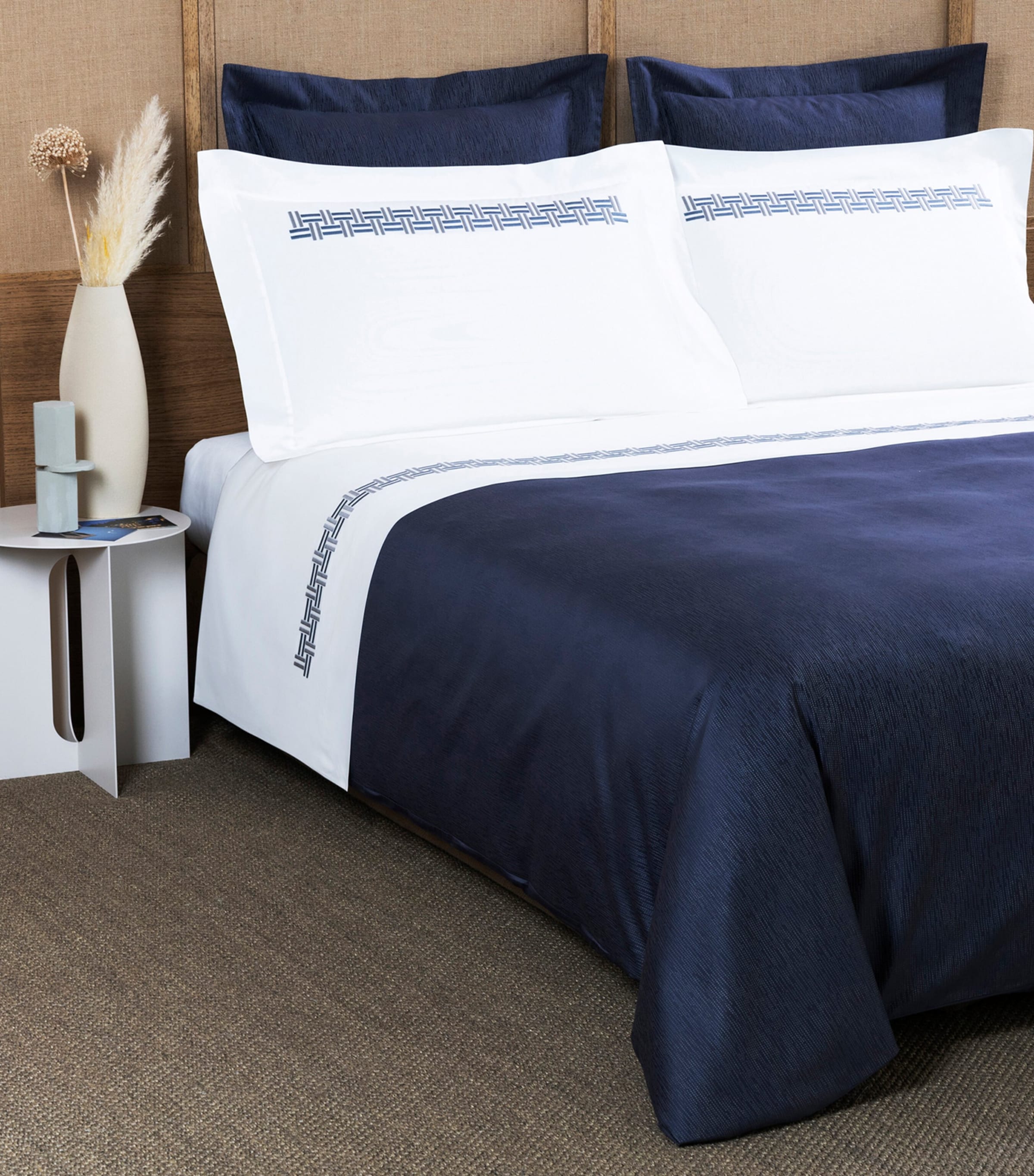 Rays Super King Duvet Cover (260cm x 240cm) 8E23 - STEEL BLUE/GR Image 3