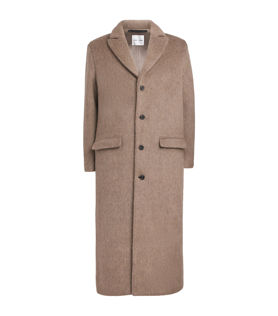 Wool-Blend Overcoat PALE FOSSIL MEL. Image 1