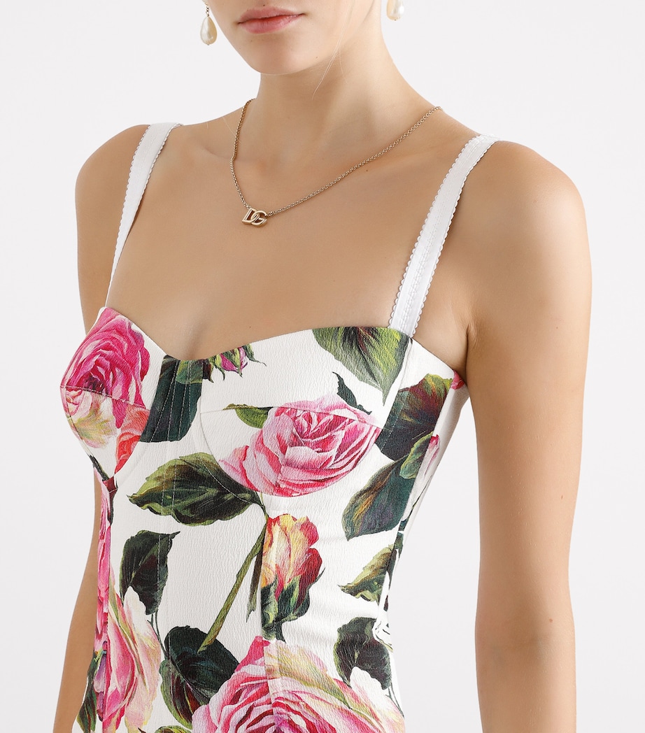 Floral Print Mini Dress HA5IG-ROSE RO Image 4