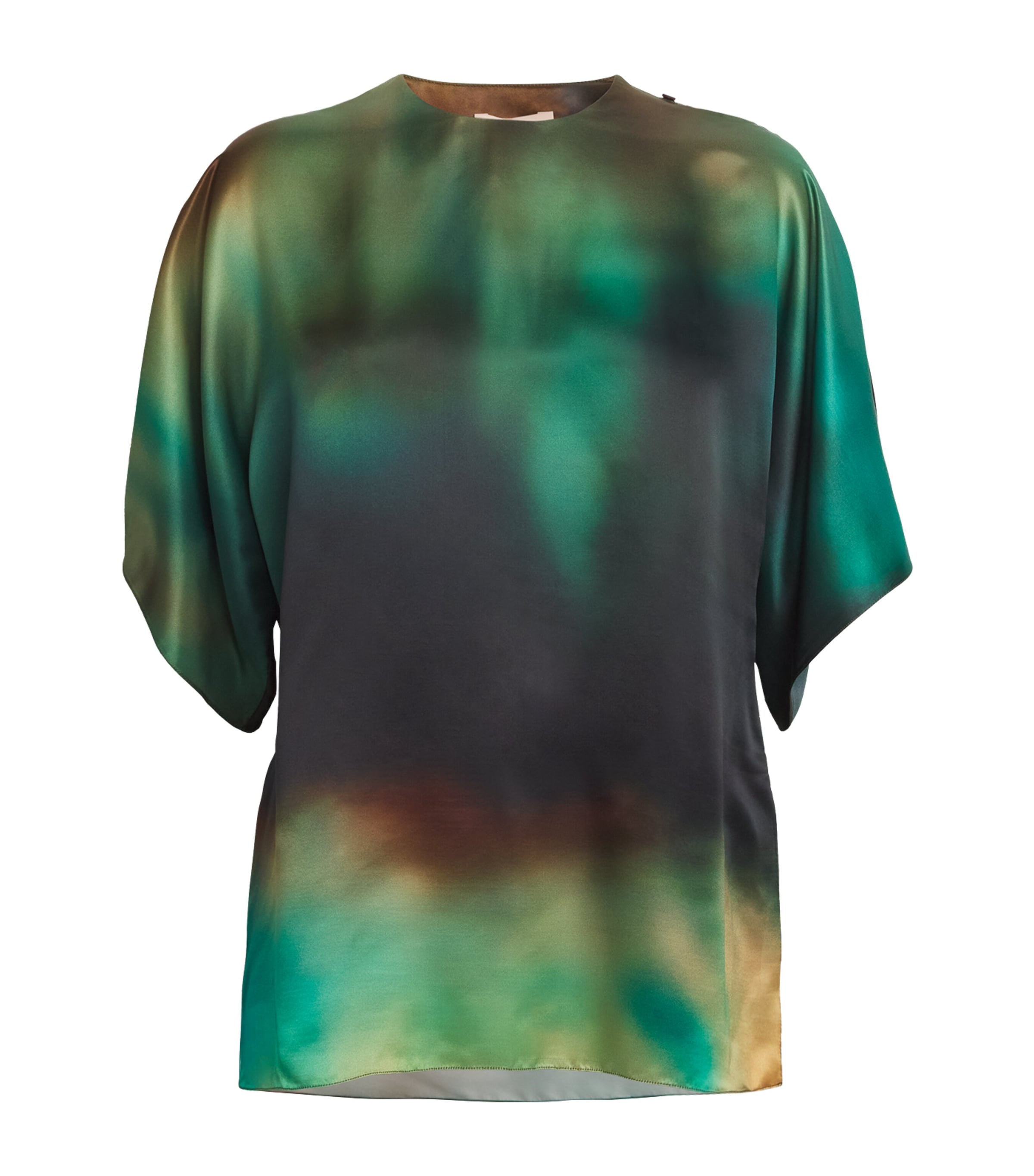 Printed Versala Top SUNSET FIELD TEAL Image 1