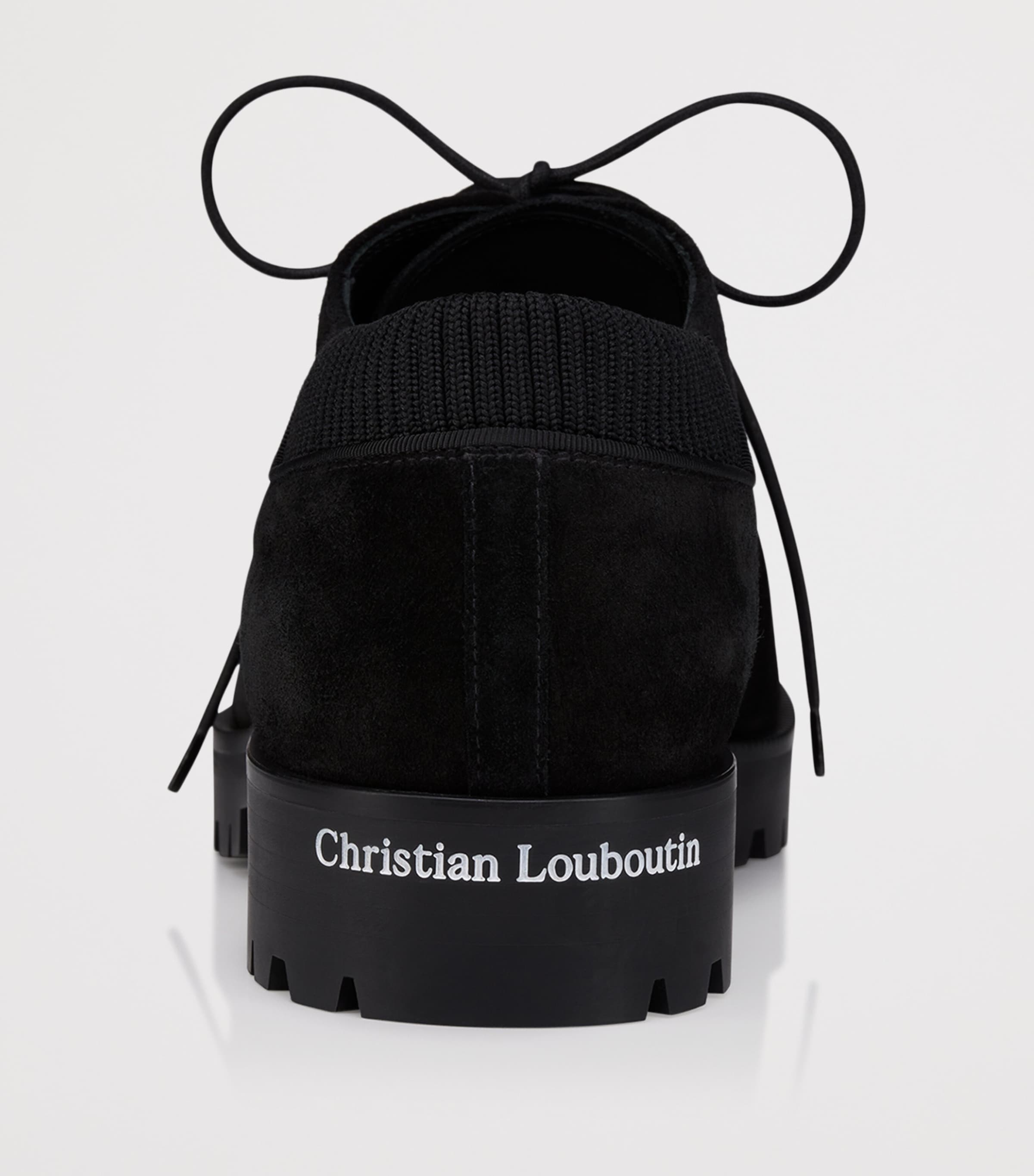 Christian Louboutin Cavafield Suede Derby Shoes Image 4