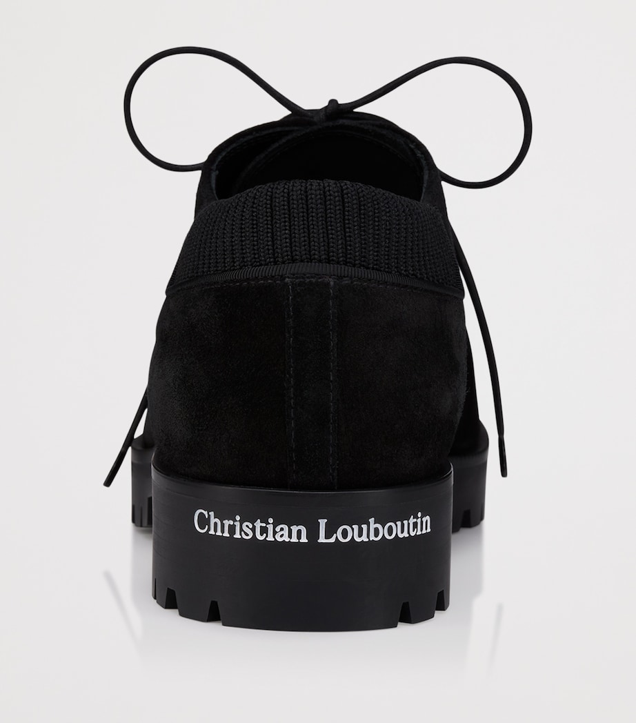 Christian Louboutin Cavafield Suede Derby Shoes Image 4