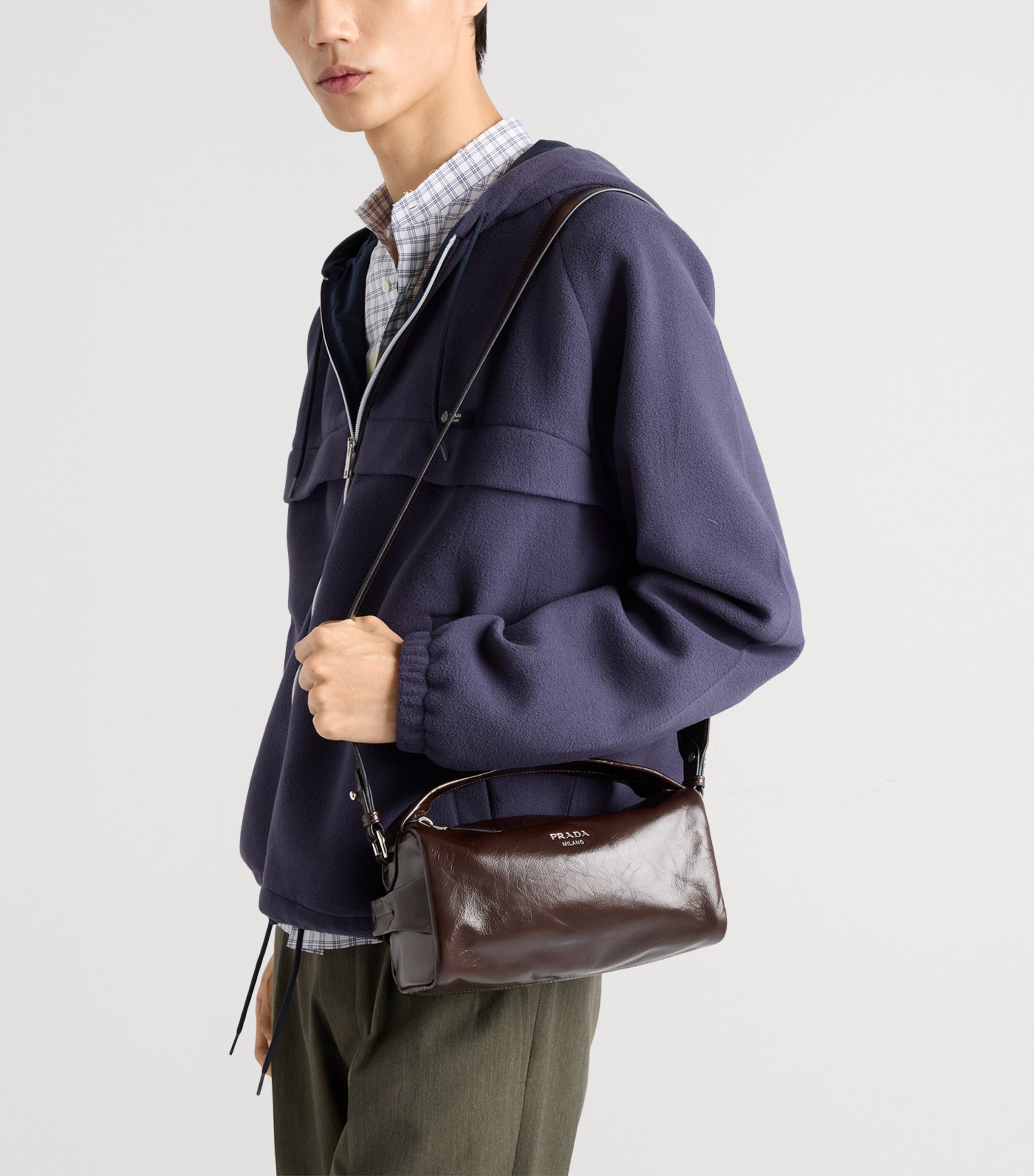 Leather Cross-Body Bag F01D6 Image 2