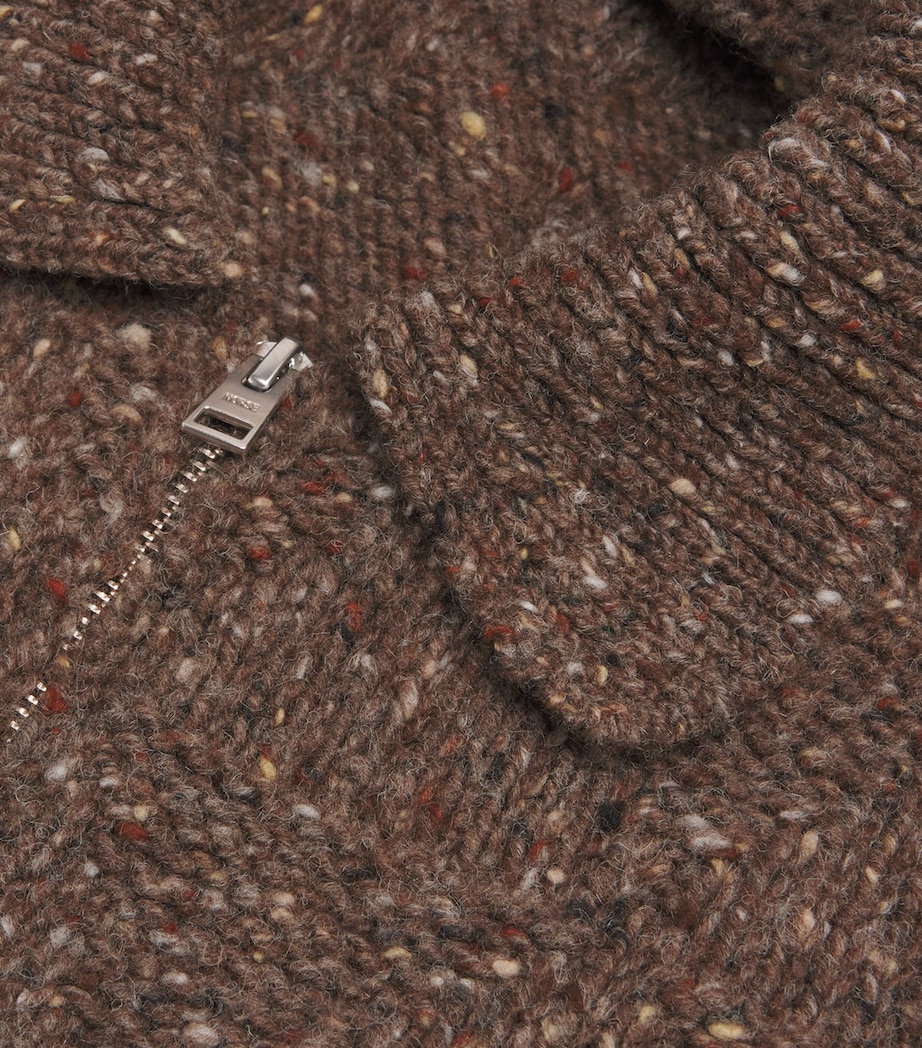 Wool Specked Erik Jacket SEAL BROWN Image 5