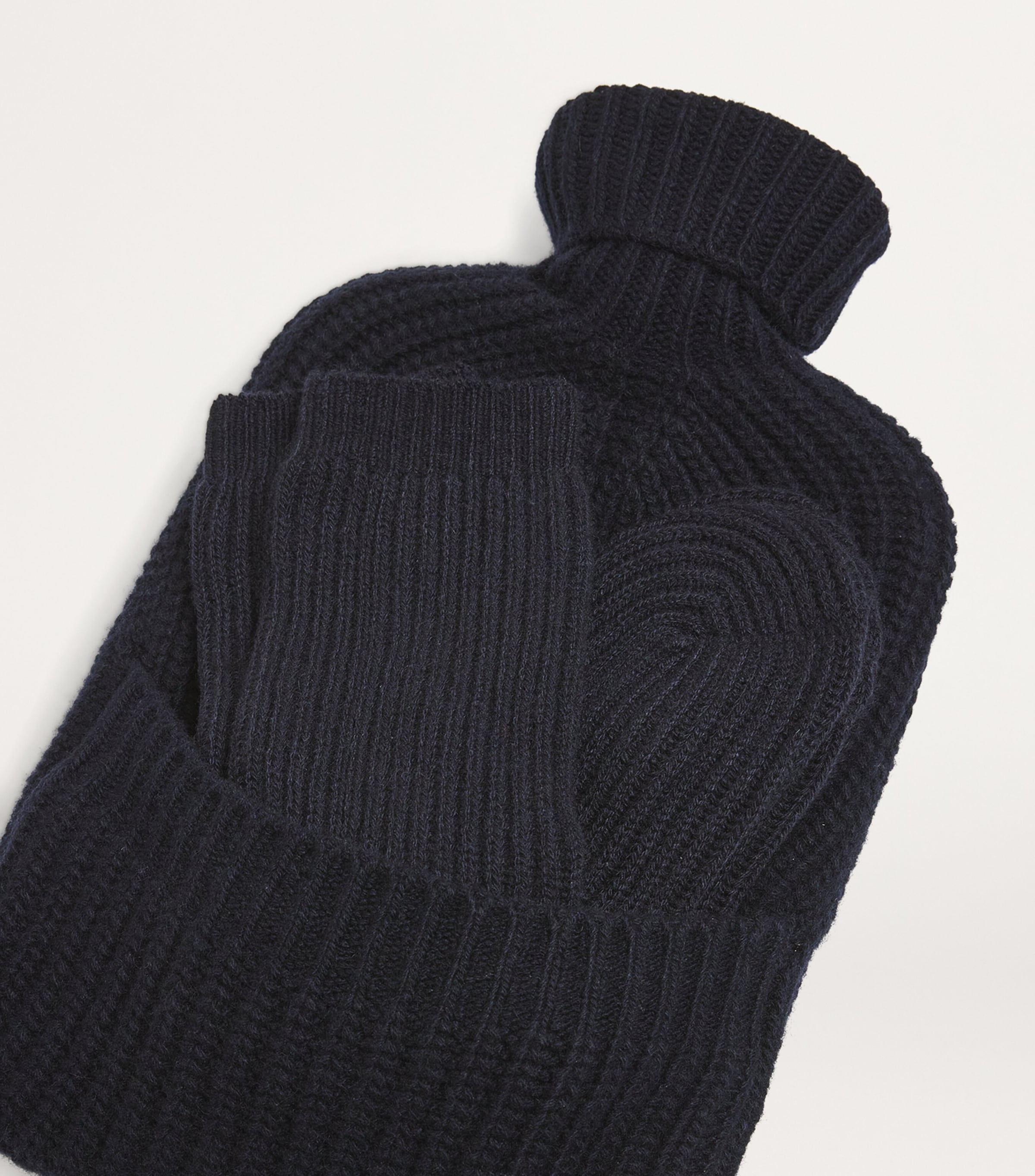 Cashmere Hot Water Bottle and Socks Gift Set SD7286 DARK NAVY Image 3