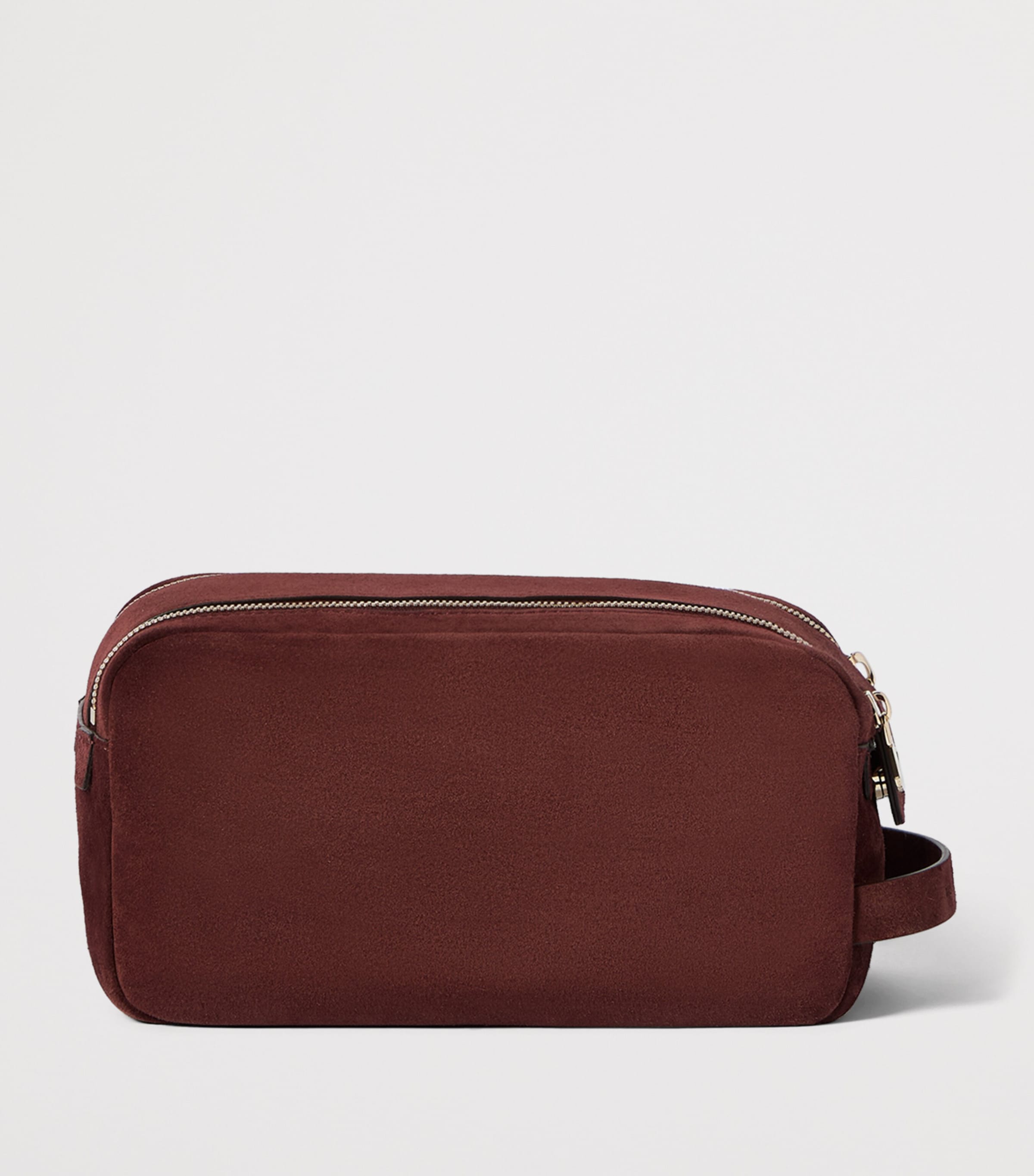 Brunello Cucinelli Suede Zipped Wash Bag Image 3