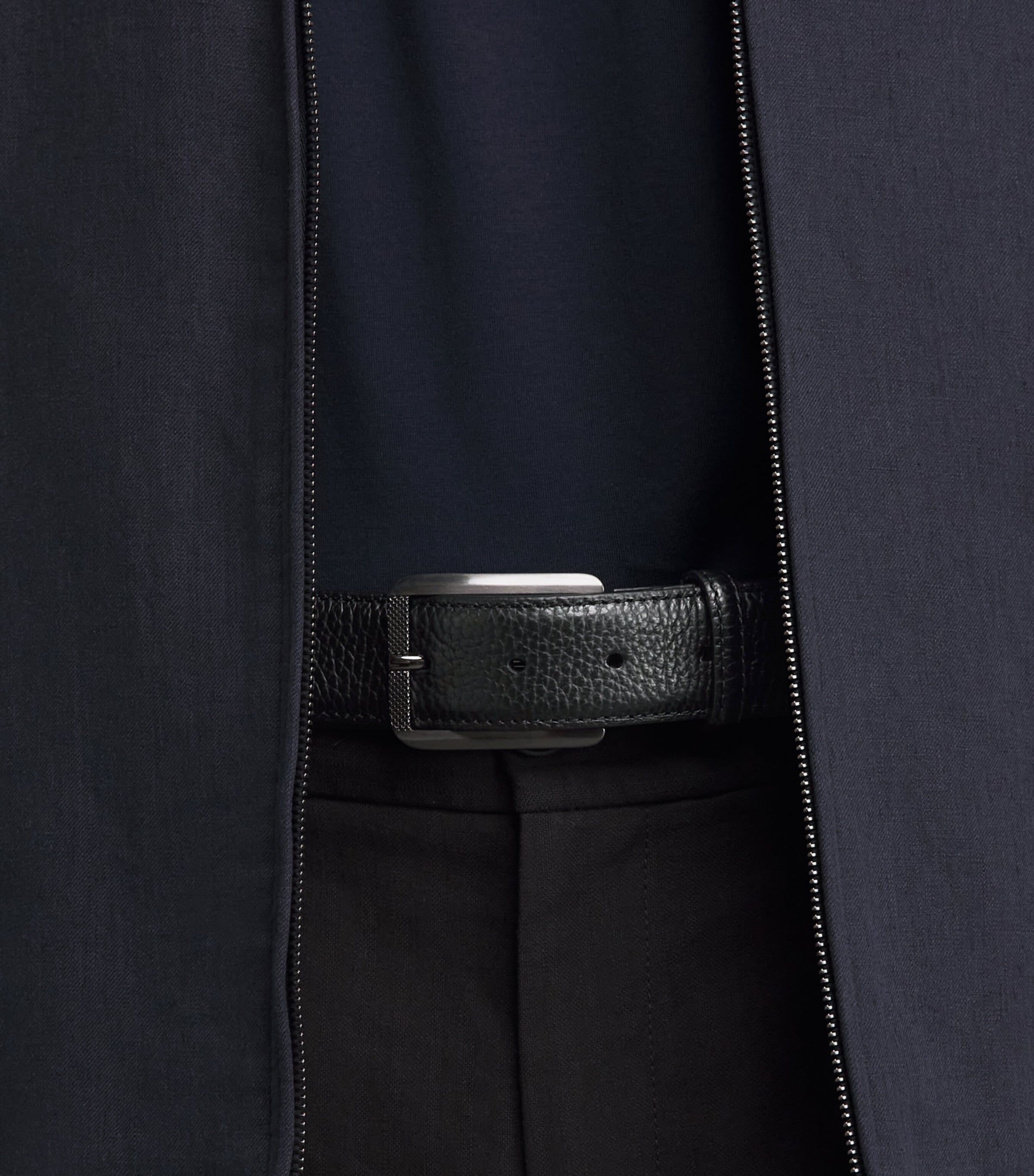 Elliot Rhodes Grained Leather Belt Black Image 4