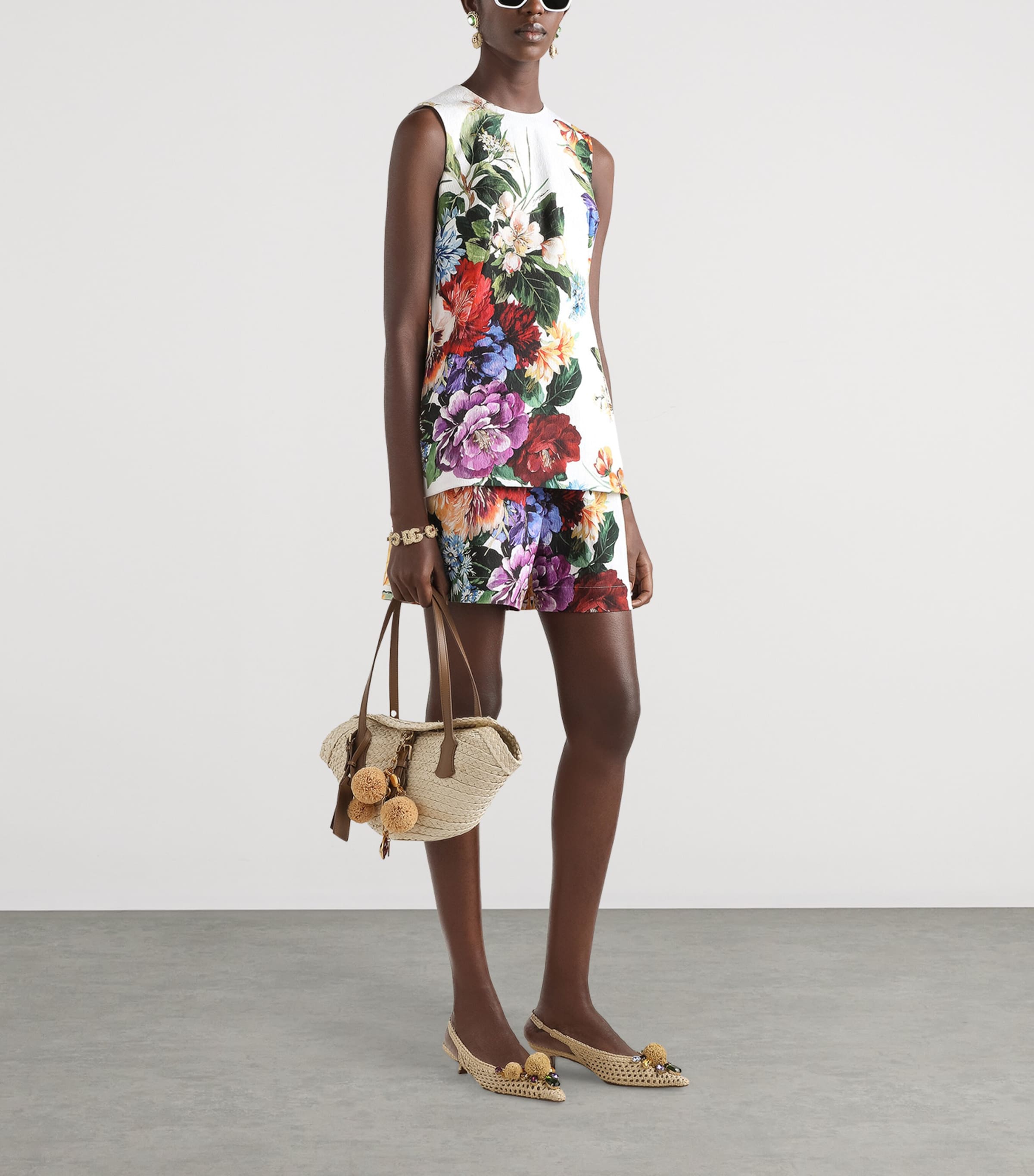 Floral Print Top HA5PC-B.FIORI C Image 2