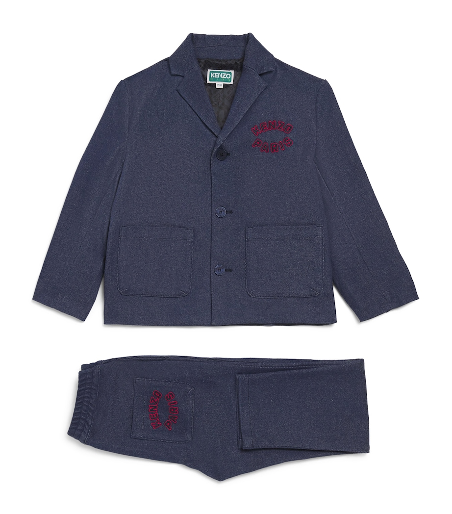 Blazer and Trousers Set (2-14 Years) 84A NAVY Image 1