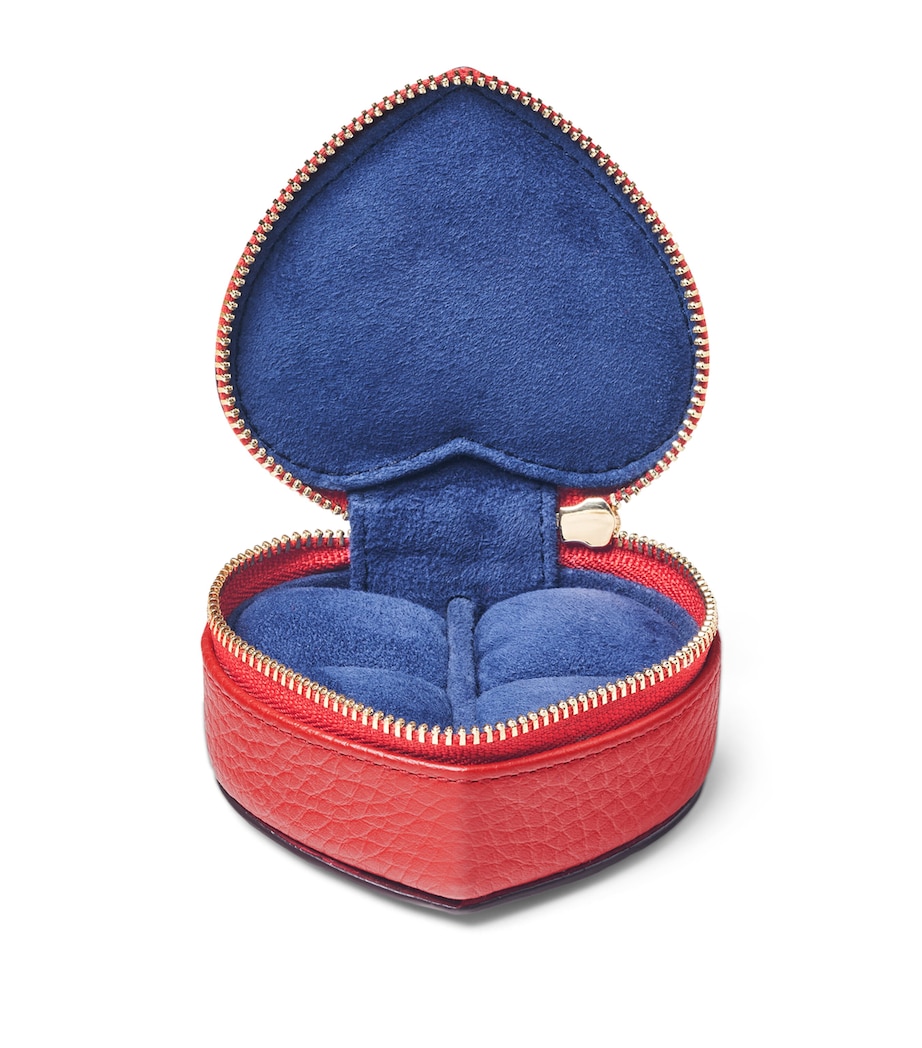Leather Heart Watch and Ring Box CARDINALRED Image 4