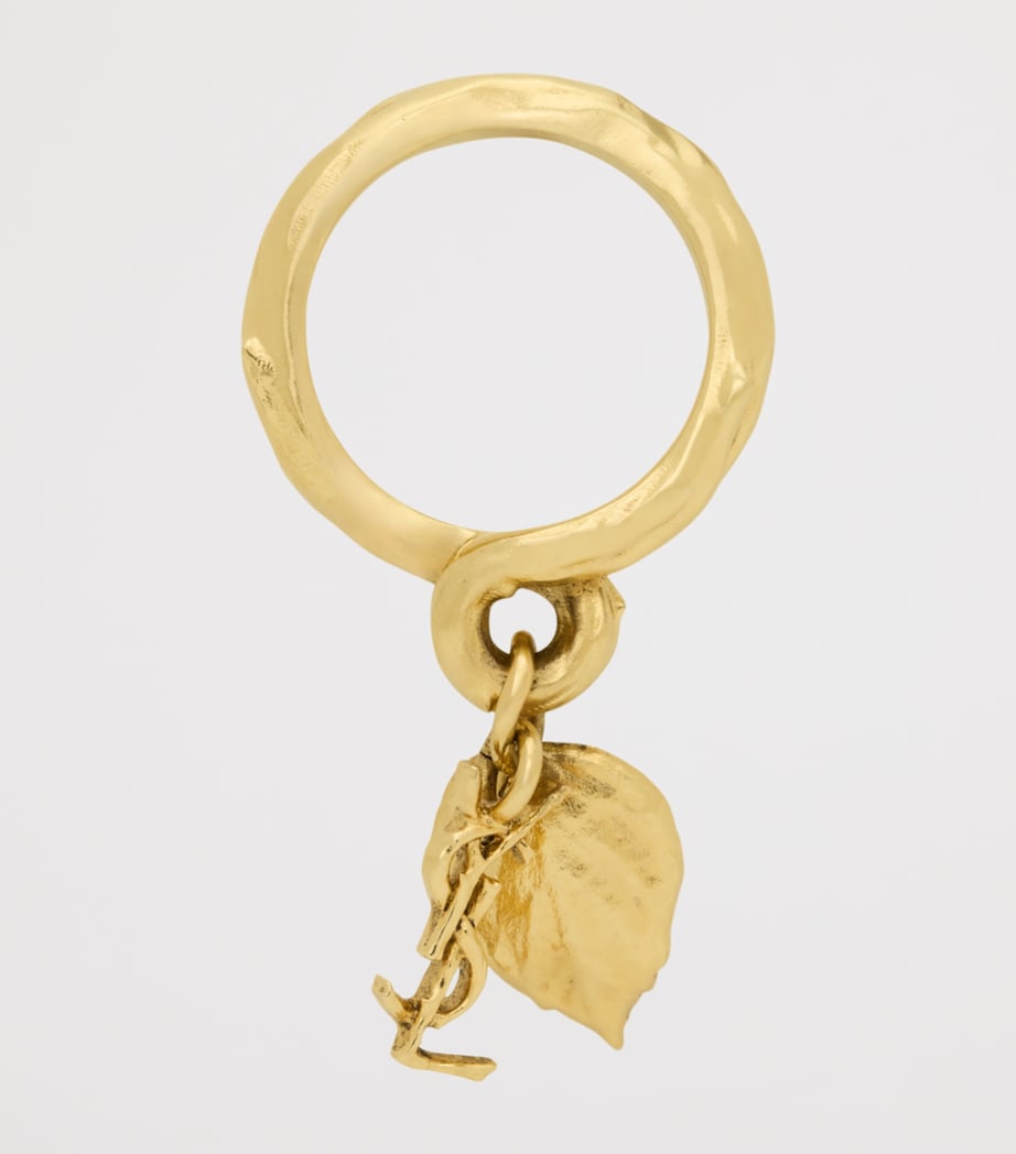 Saint Laurent Cassandre Leaf Charm Ring Image 4