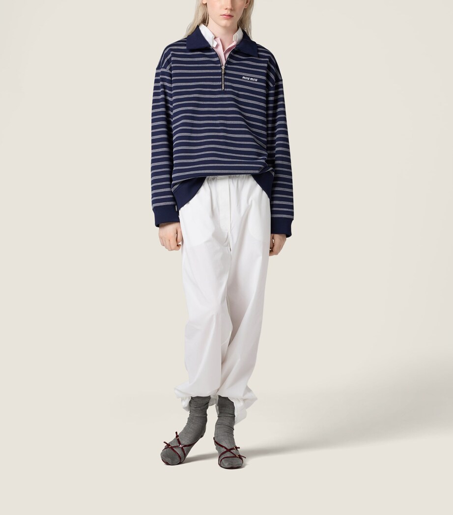 Stripe Polo Shirt F022X Image 2