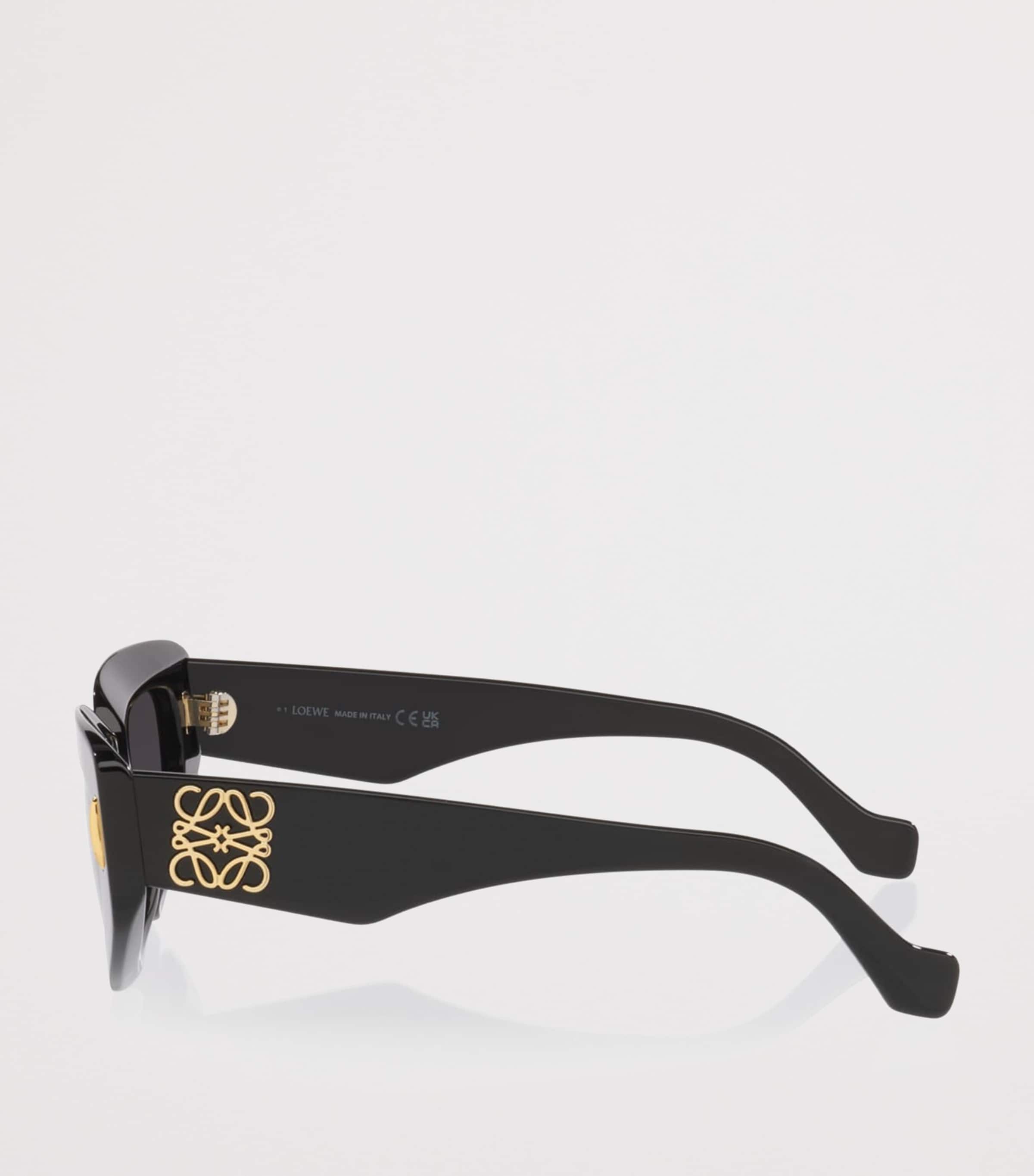 LOEWE Anagram Angular Rectangle Sunglasses Black Image 3