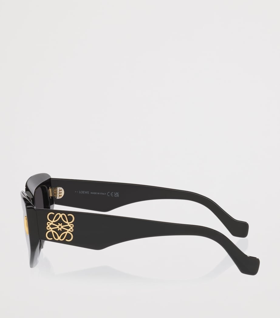 LOEWE Anagram Angular Rectangle Sunglasses Black Image 3