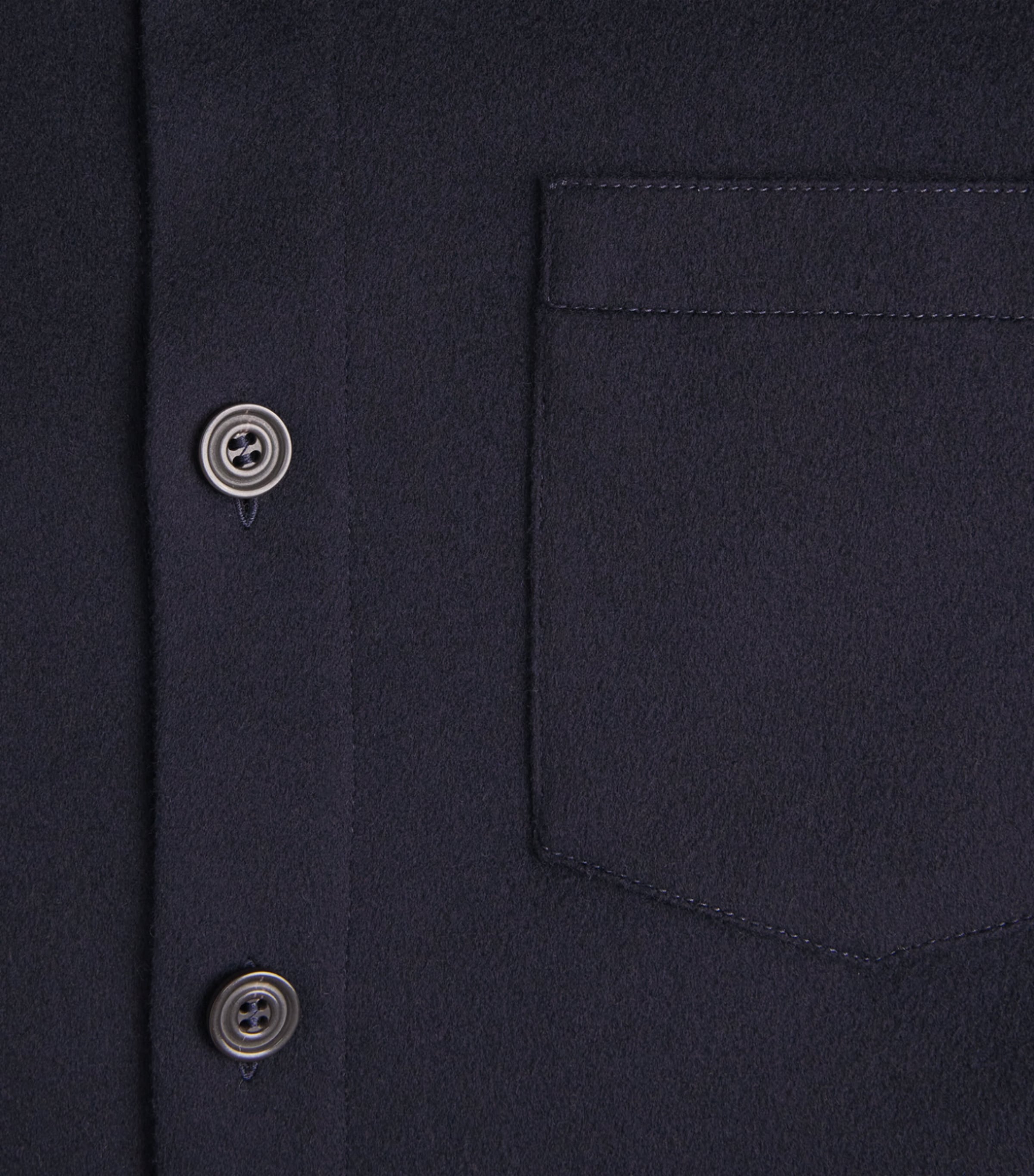 Paul & Shark Mens Cashmere Overshirt Blue Image 6