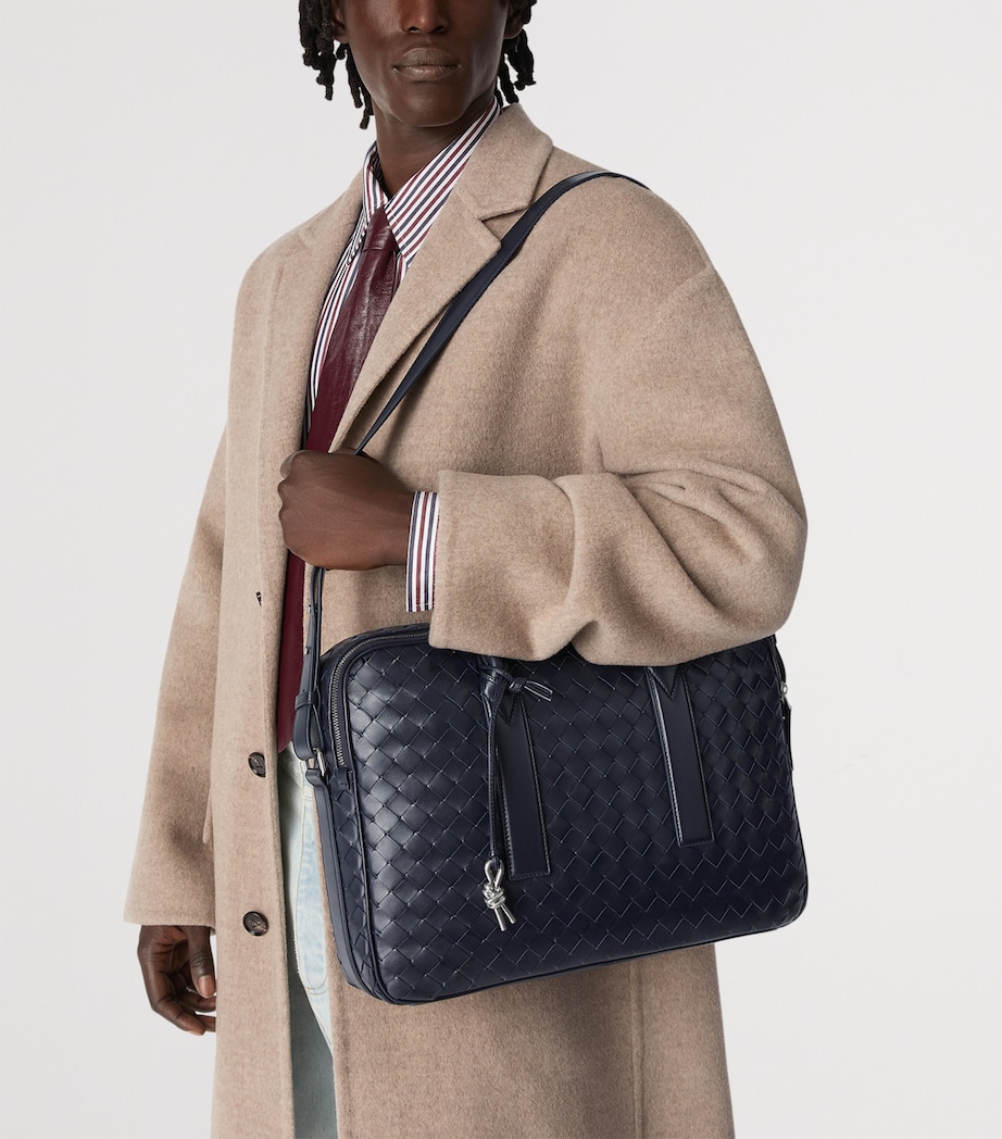 Leather Intrecciato Getaway Briefcase 4182 Image 2