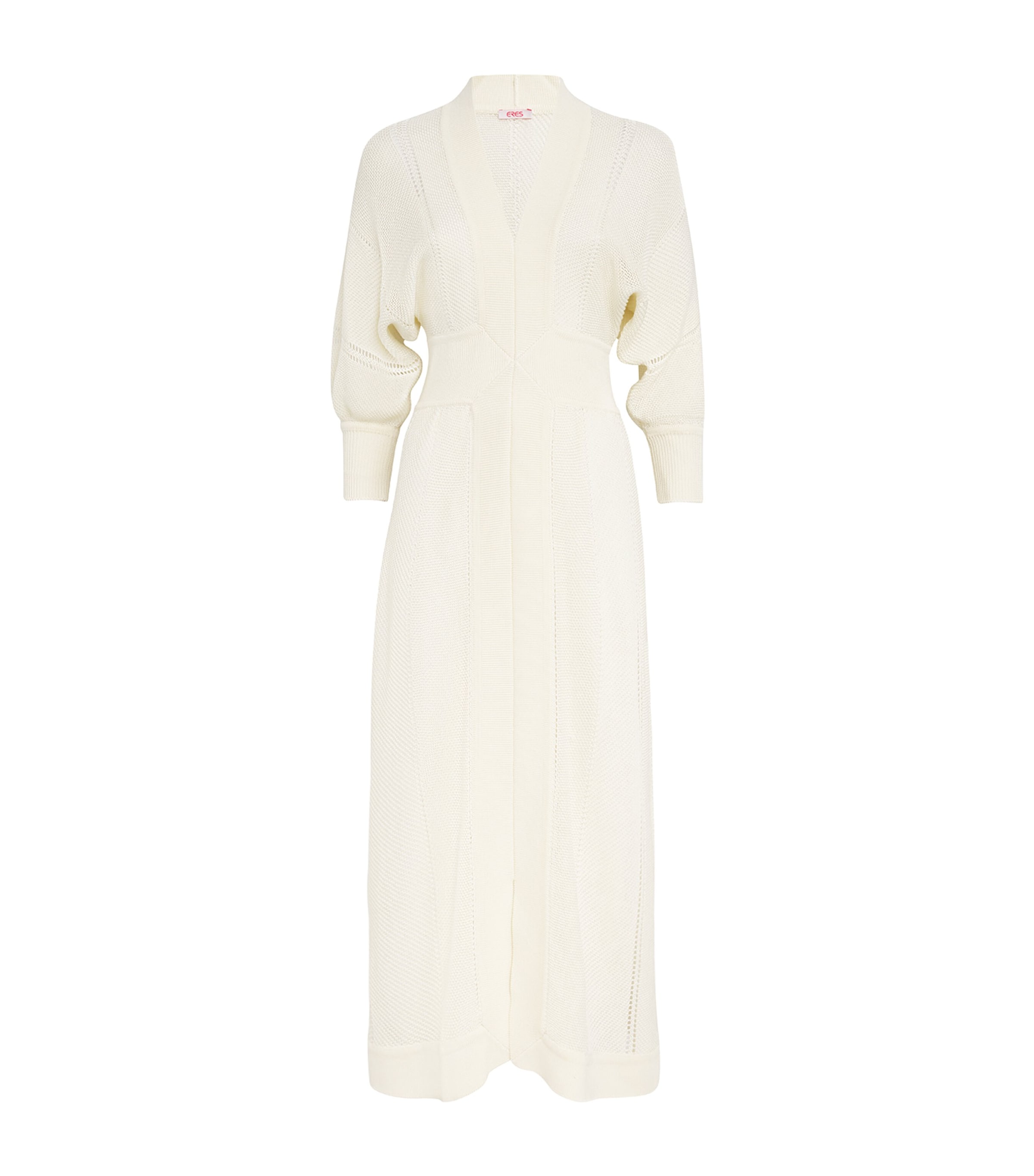 Eres Long-sleeve Stella Midi Dress In White