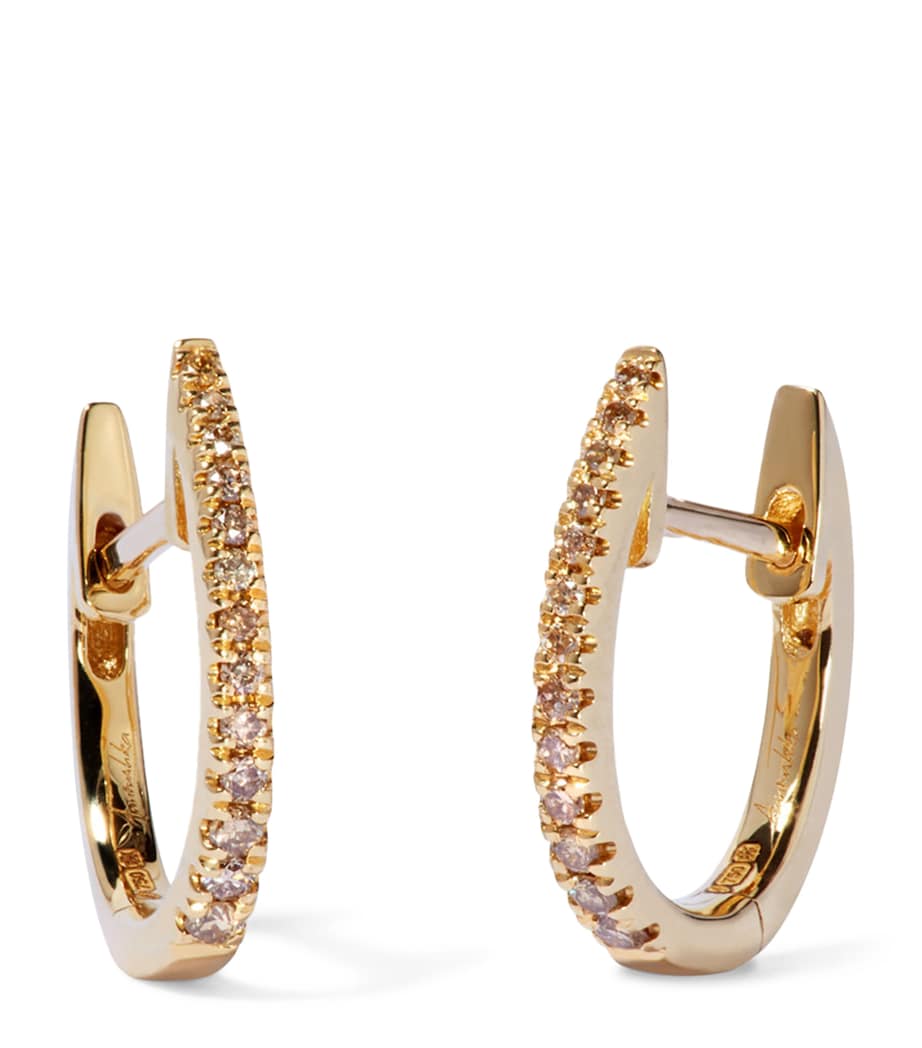 Eclipse Hoop Earrings YELLOW GOLD Image 1