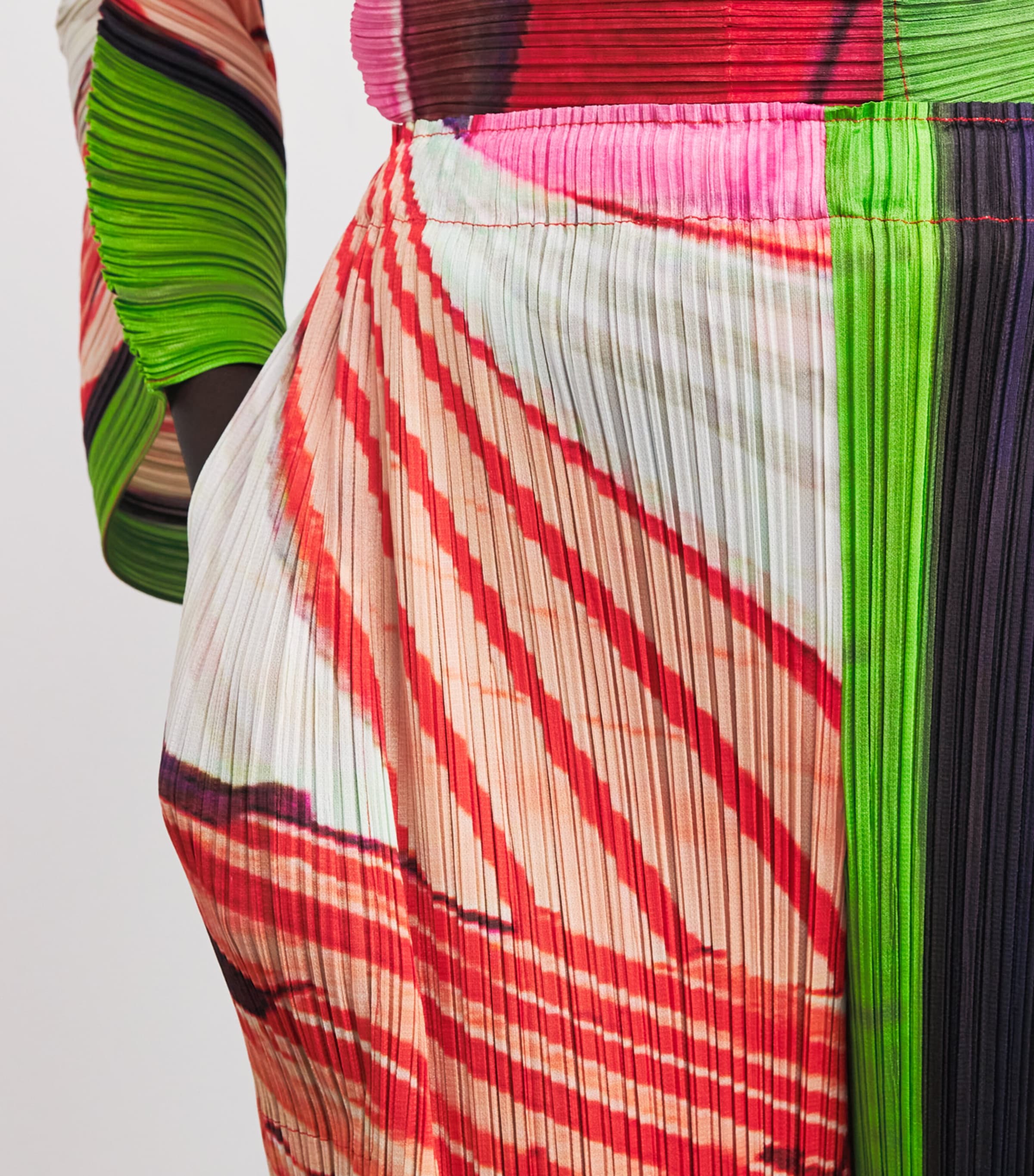 City Collage Trousers RED X GREEN Image 6