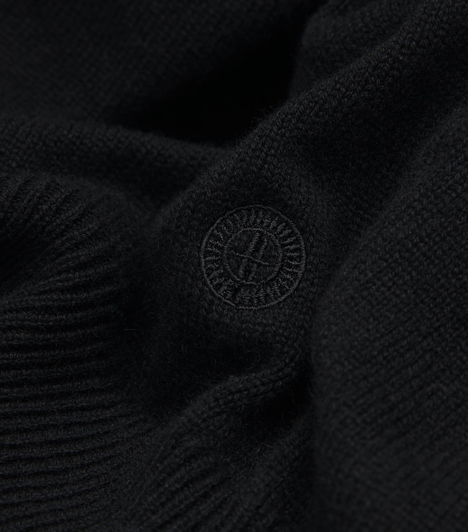 Cashmere Hoodie BLACK Image 8