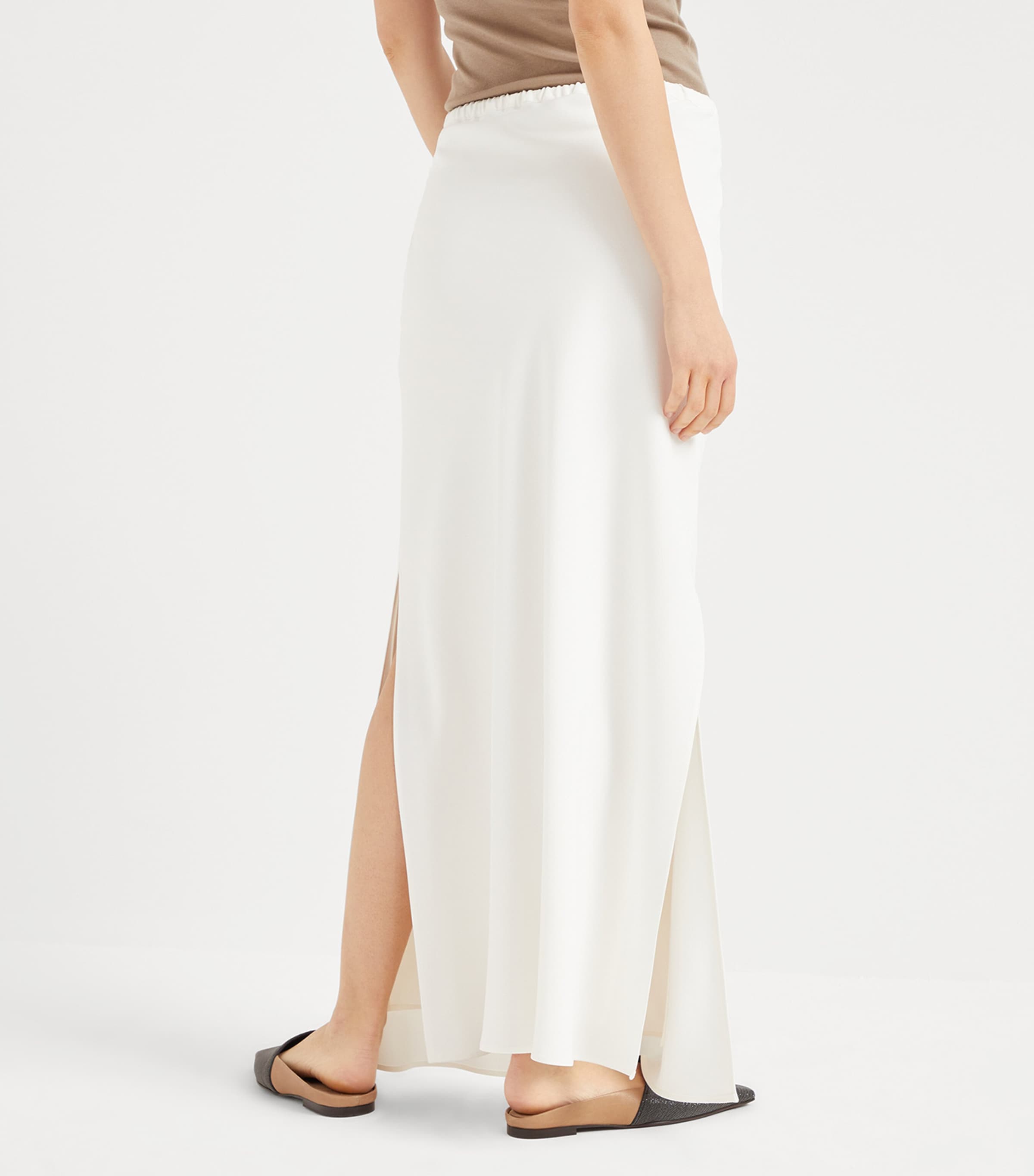 Brunello Cucinelli Crepe Cady Maxi Skirt | Harrods UK