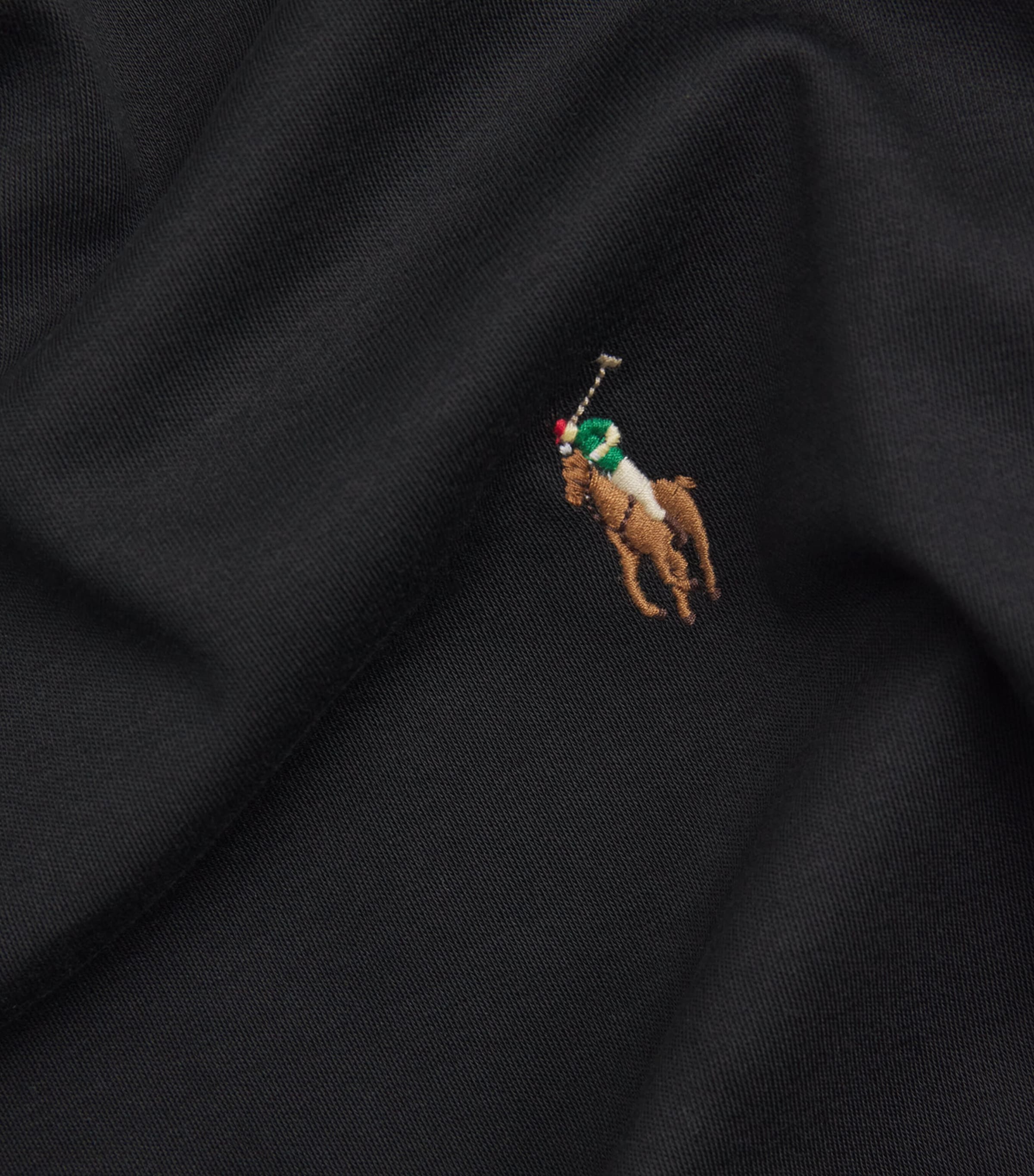 Polo Ralph Lauren Mens Pima Cotton Polo Pony T-Shirt Polo Black Image 5