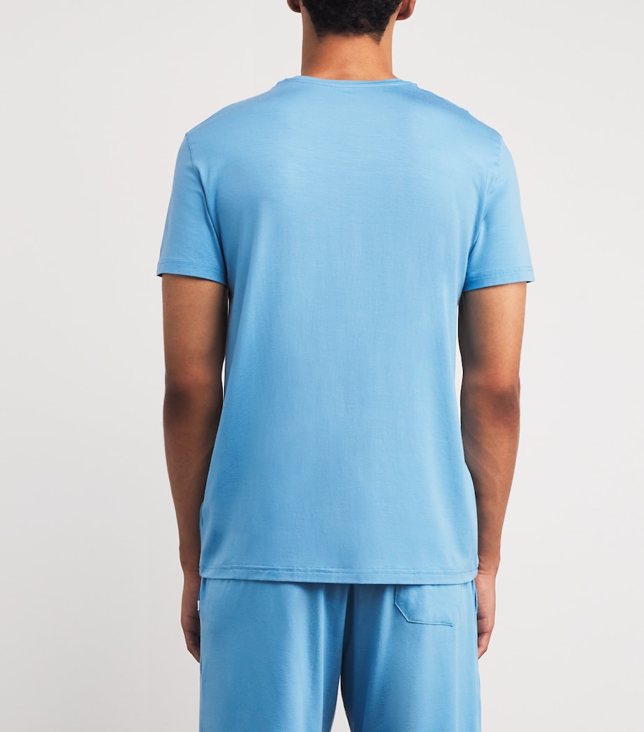 Micromodal T-Shirt 021 BLUE Image 3