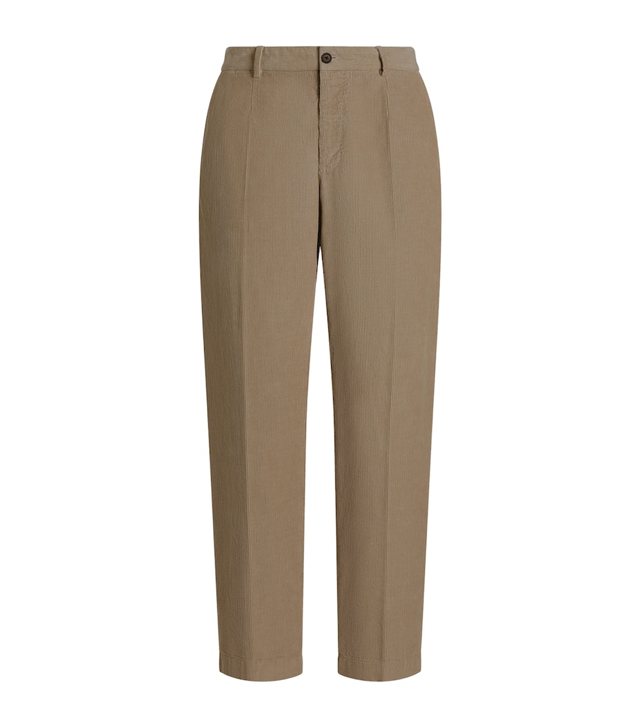 Corduroy Trousers M0131-BEIGE Image 1