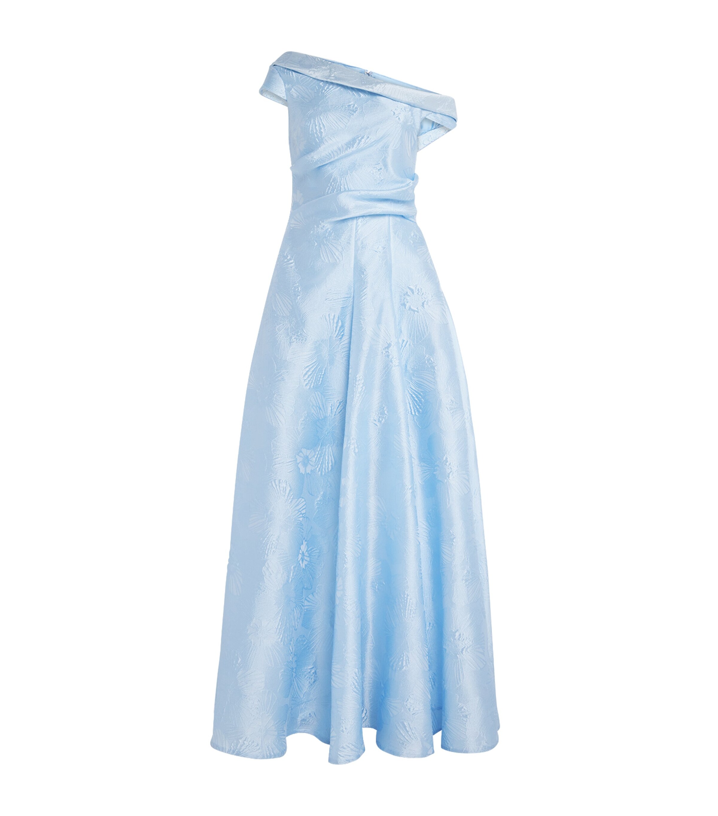 Draped One-Shoulder Gown 422 SKY Image 1