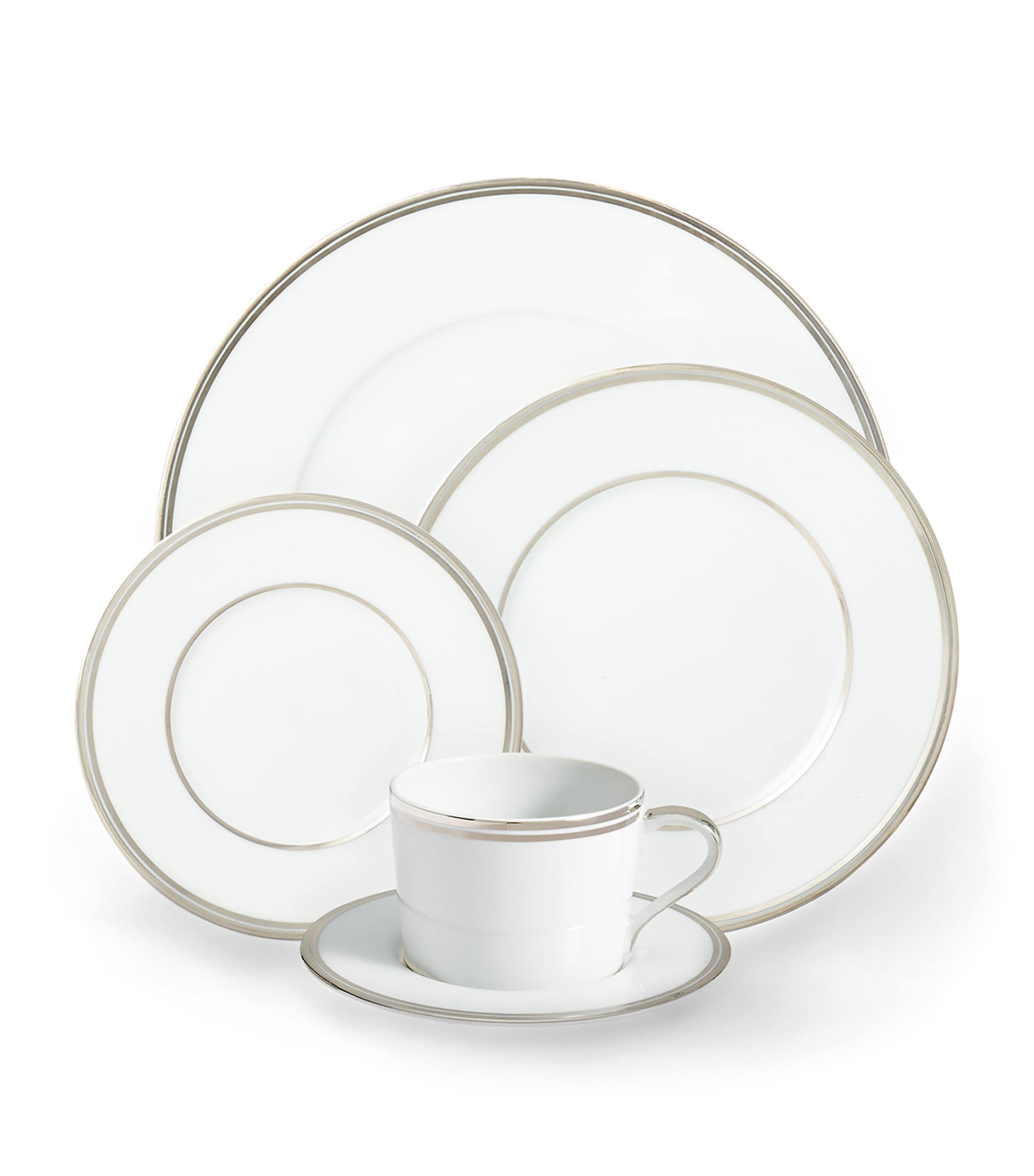 Wilshire Bread and Butter Plate (16cm) SILVER/WHITE Image 3