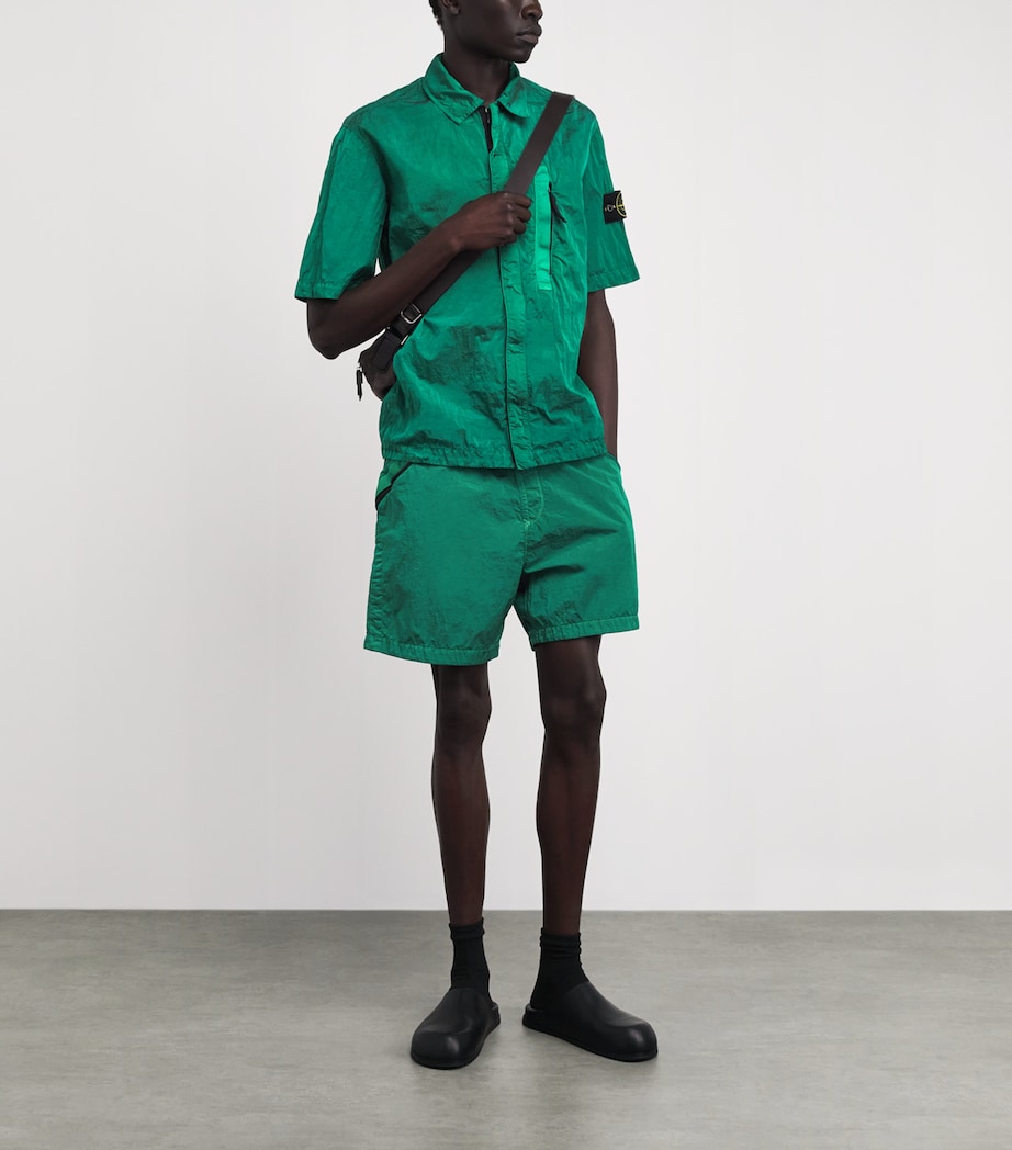 Stone Island Mens Nylon Zip-Up T-Shirt Image 2
