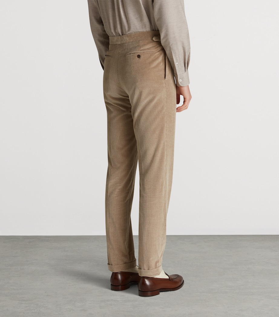 Cotton-Cashmere Corduroy Trousers 286SHADED BEIGE Image 4