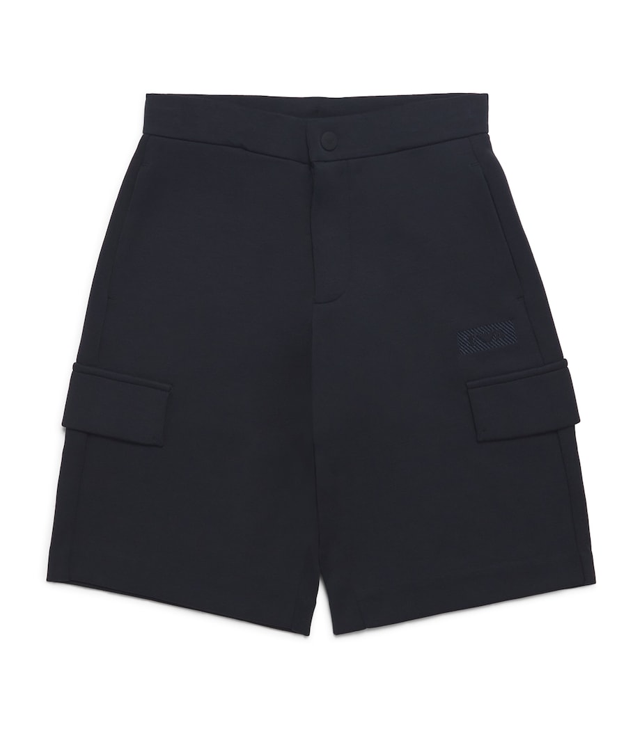 Embroidered Logo Shorts (4-16 Years) UB118 0920 BLU NAV Image 1