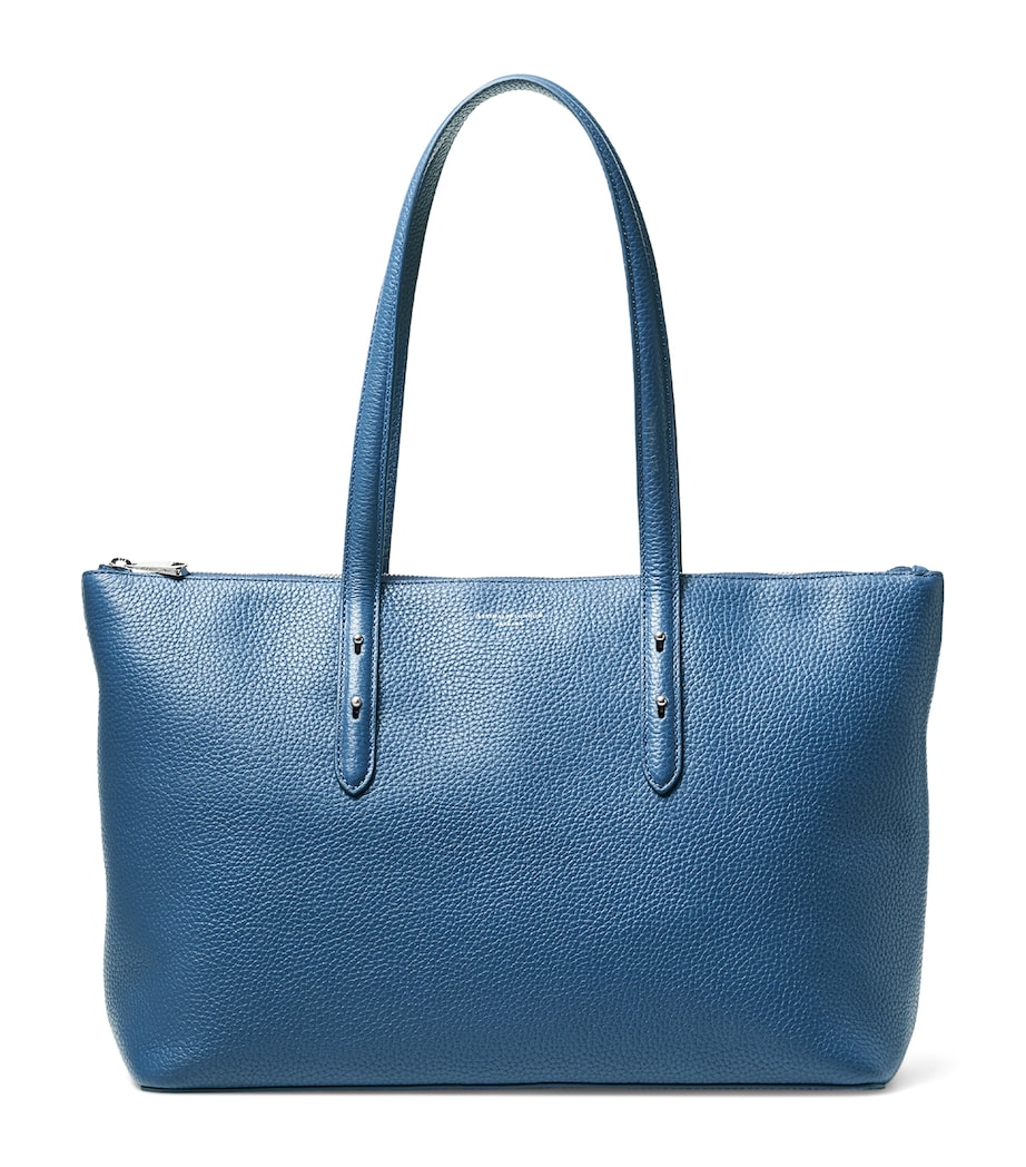 Aspinal Of London Leather Regent Zipped Tote Bag Topaz Image 1