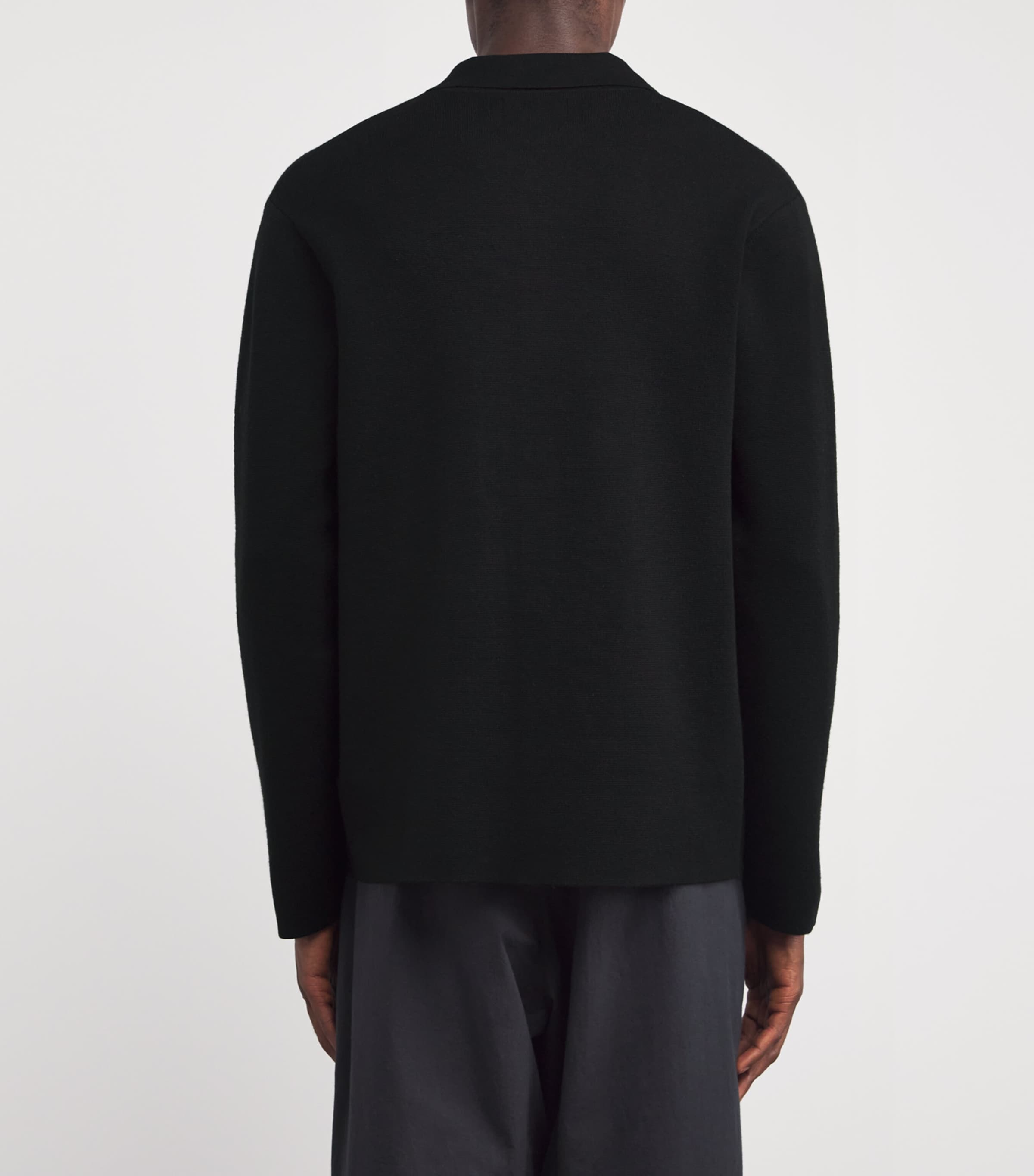 Wool-Blend Jonas Overshirt BLACK Image 4