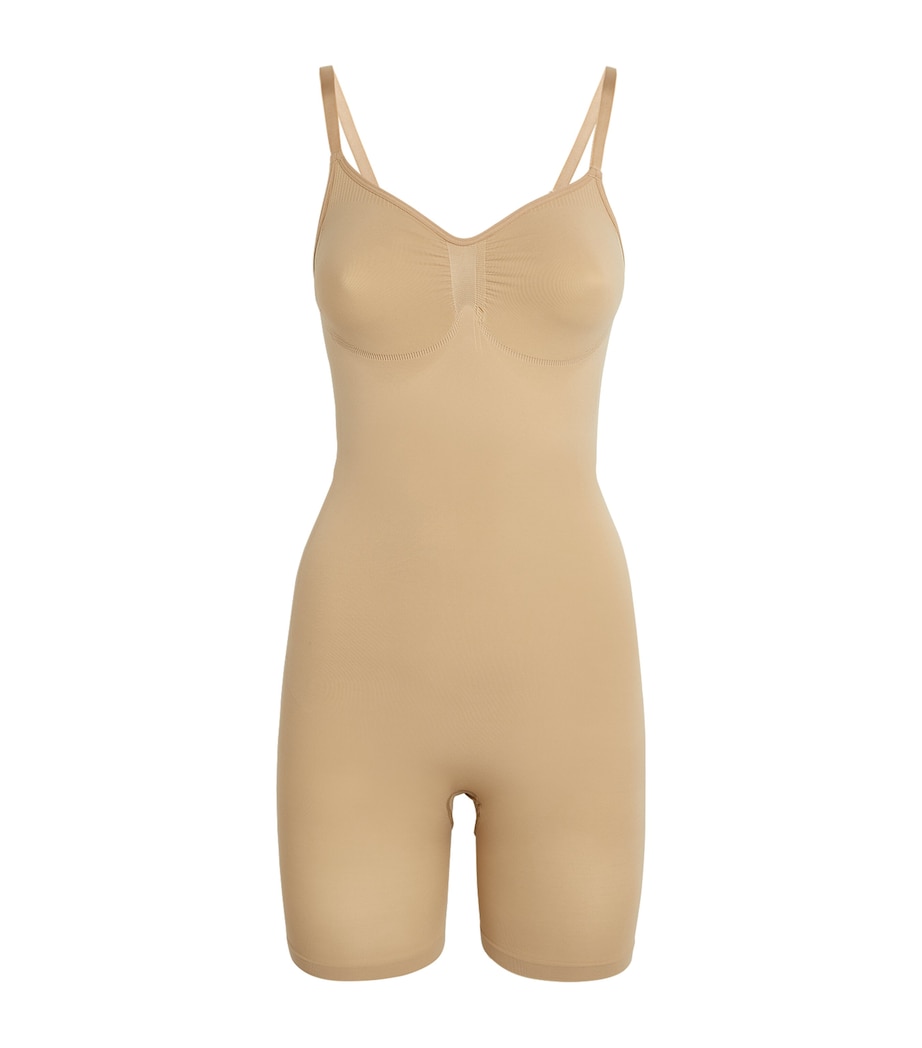 Seamless Sculpt Mid-Thigh Bodysuit CLAY Image 1