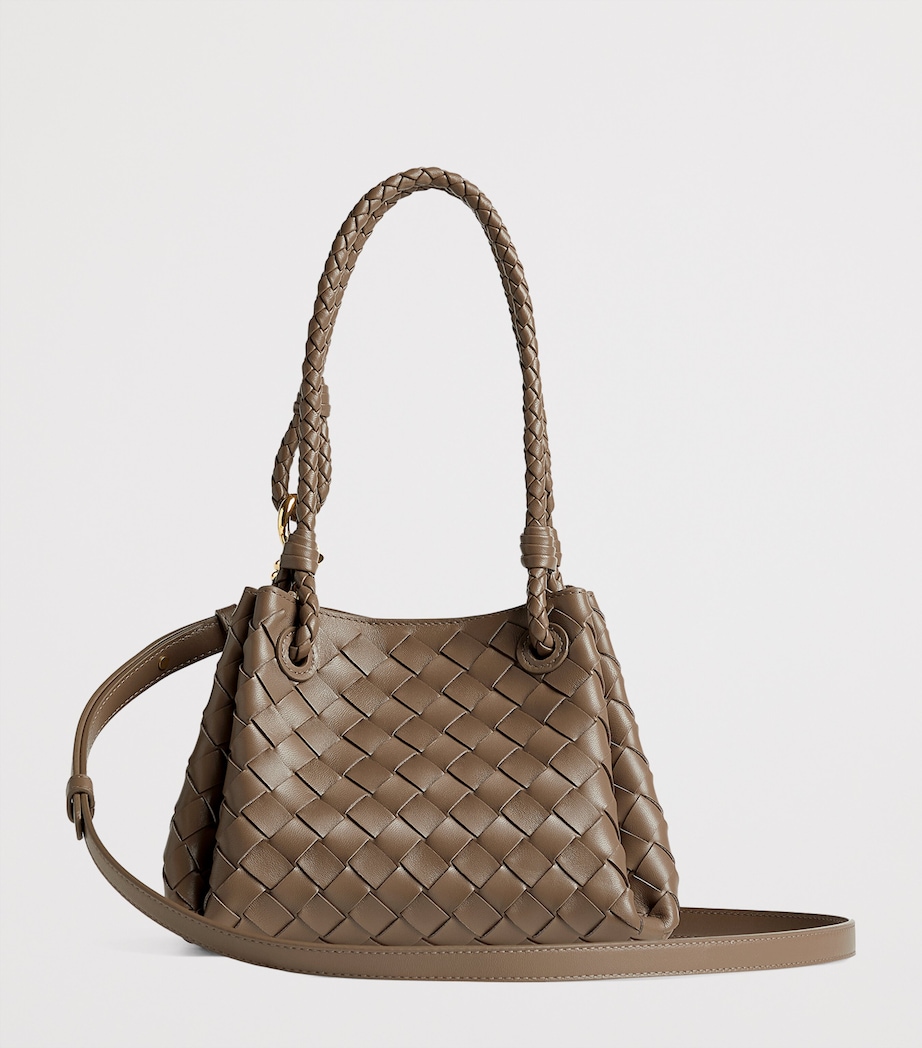 Small Leather Intrecciato Parachute Shoulder Bag 2360 Image 5