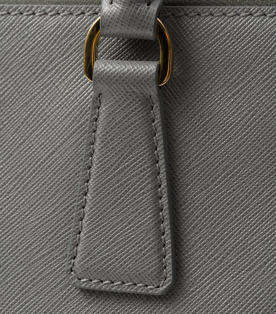 Large Saffiano Leather Galleria Top-Handle Bag F0480 Image 5